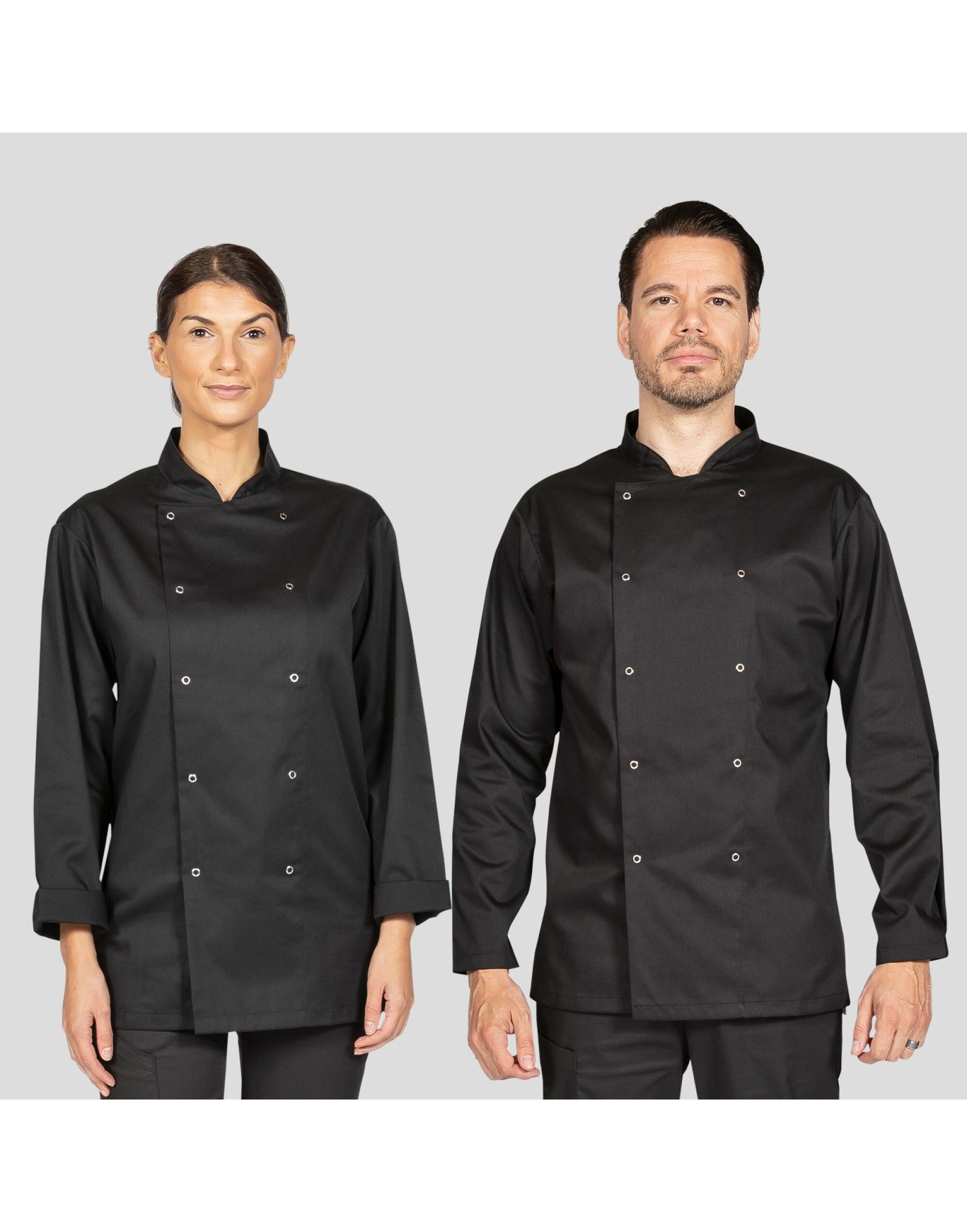 DD70 Budget Long Sleeve Chefs Jacket Black