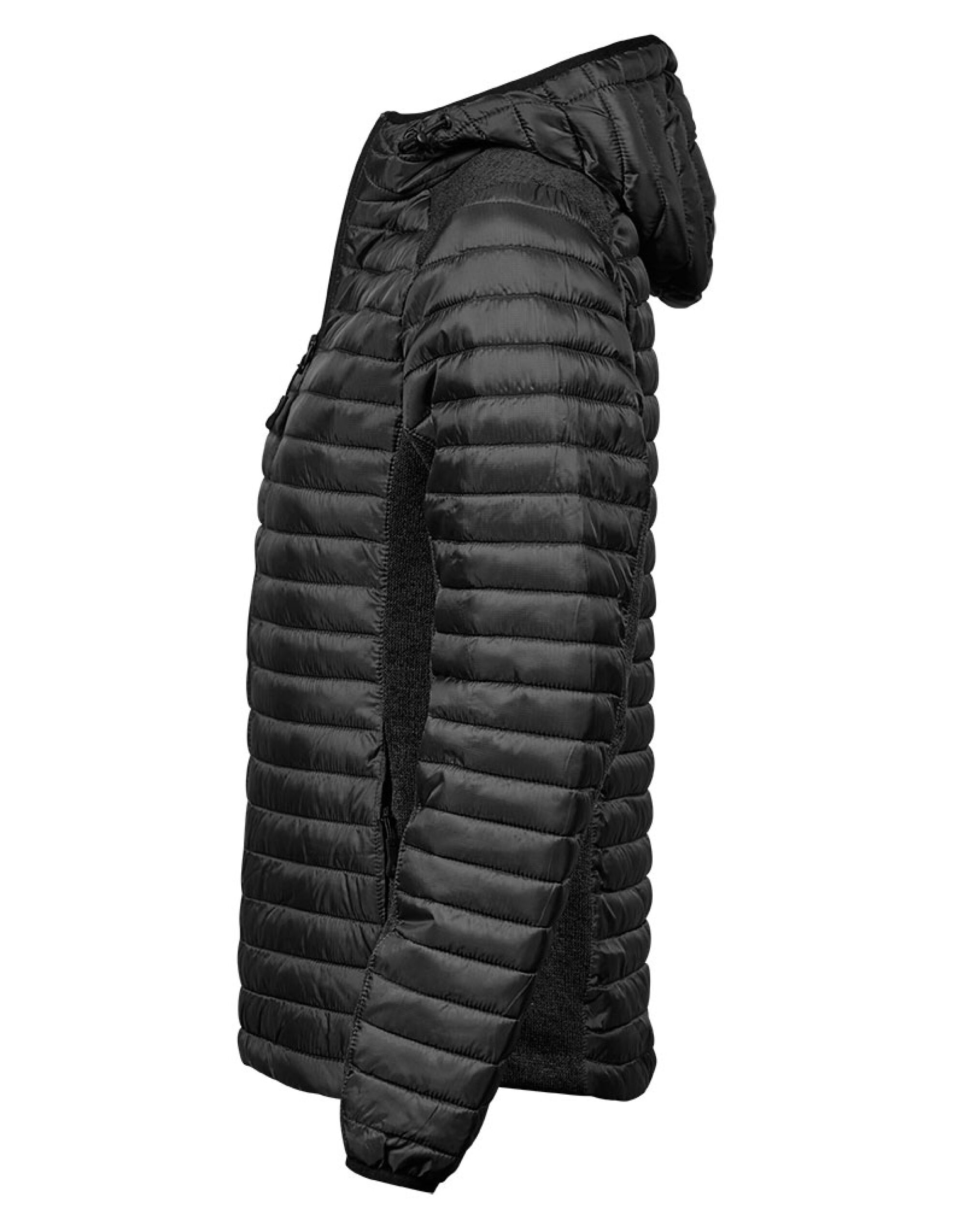 TJ9611 Ladies’ Aspen Crossover Jacket Black/Black Melange
