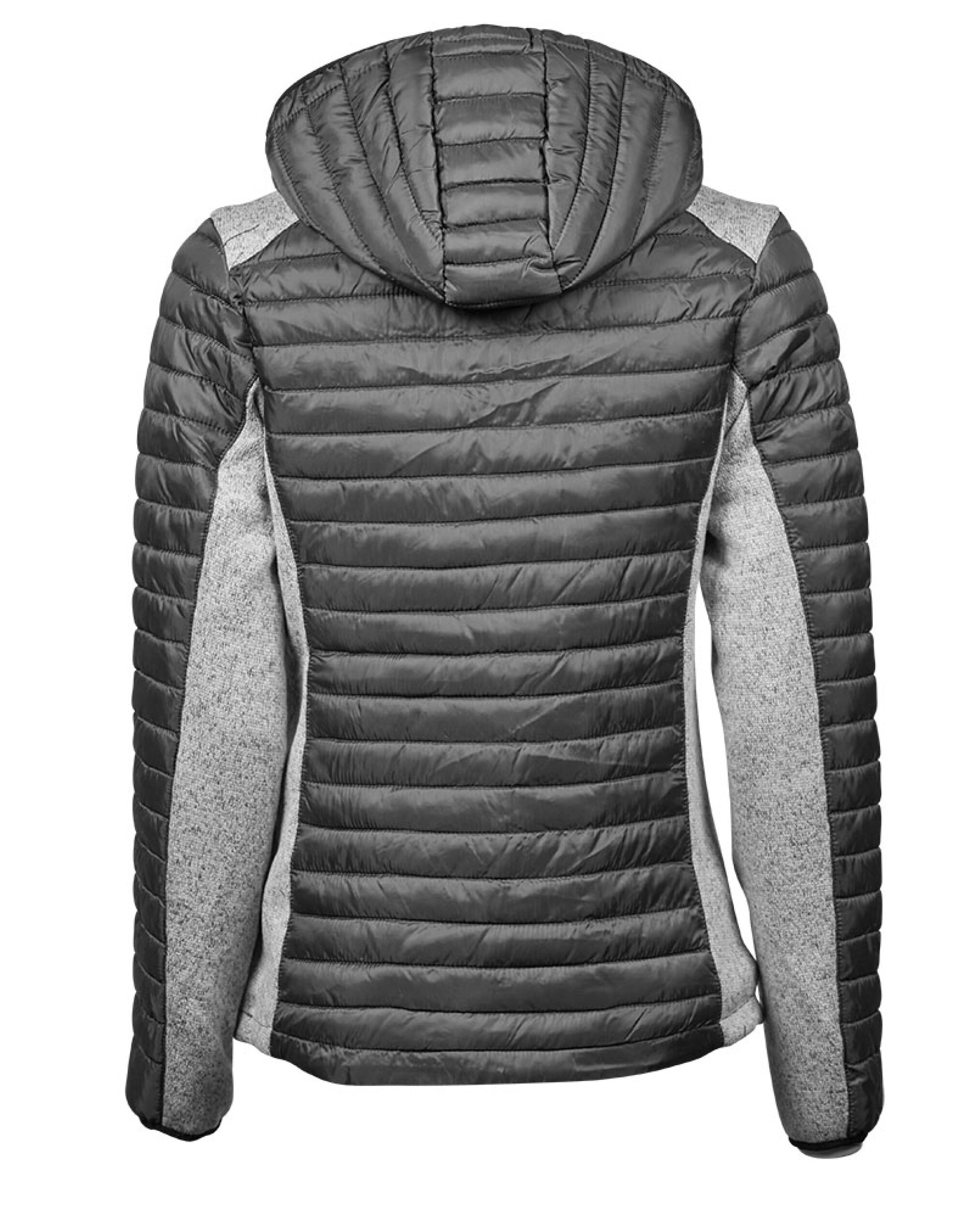 TJ9611 Ladies’ Aspen Crossover Jacket Space Grey/Grey Melange