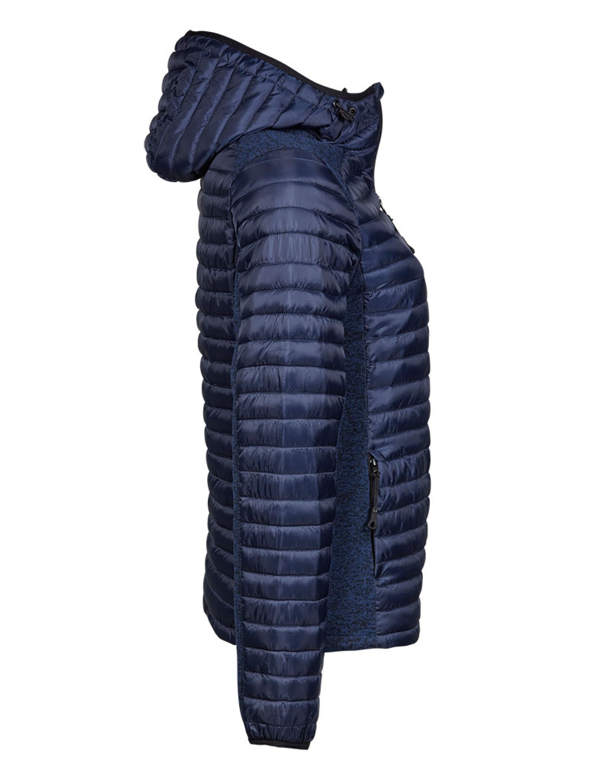 TJ9611 Ladies’ Aspen Crossover Jacket Navy/Navy Melange
