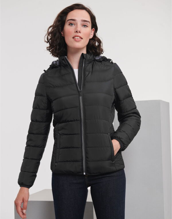 French Navy Ladies’ Hooded Nano Jacket