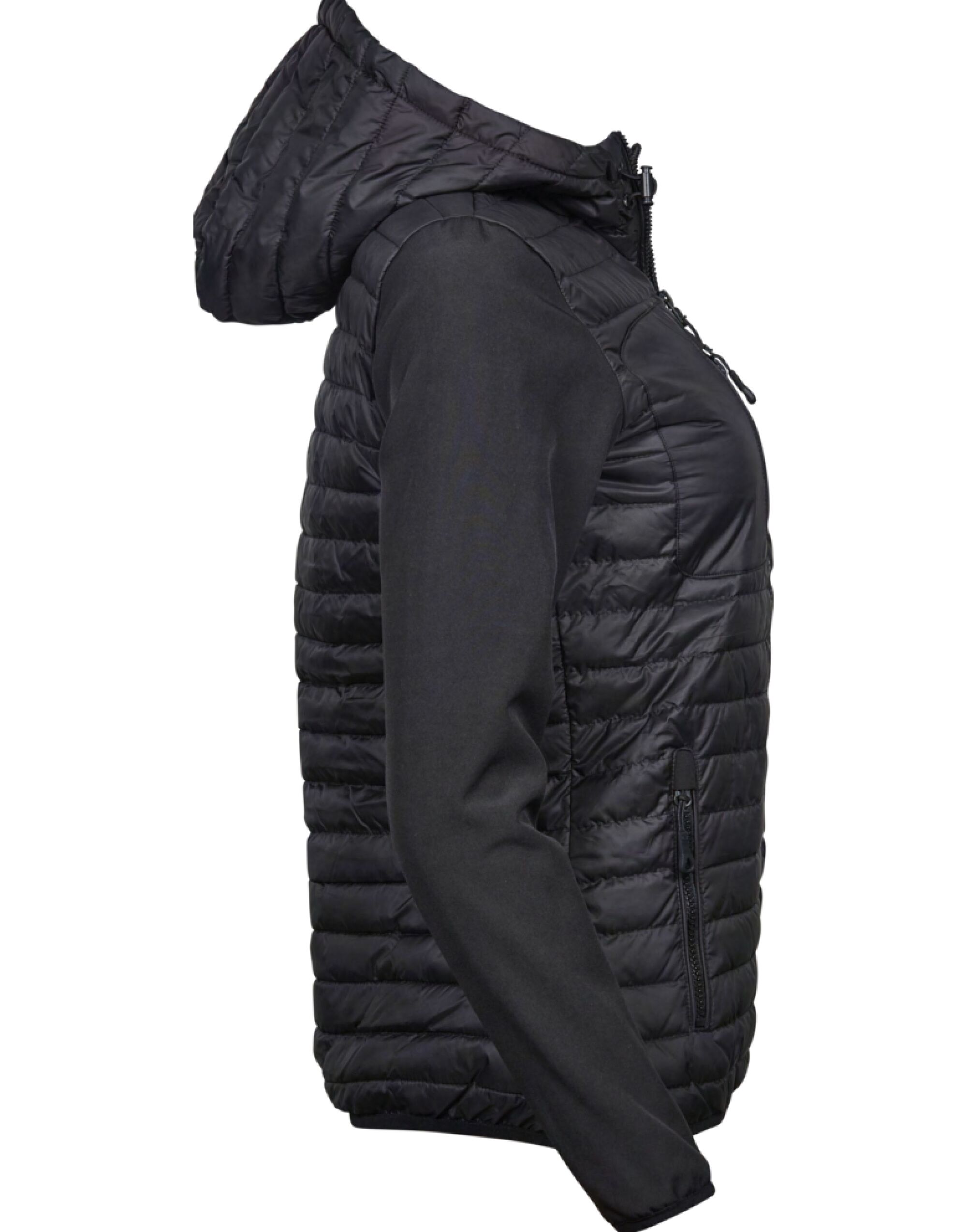 TJ9629 Ladies’ Hooded Crossover Jacket Black