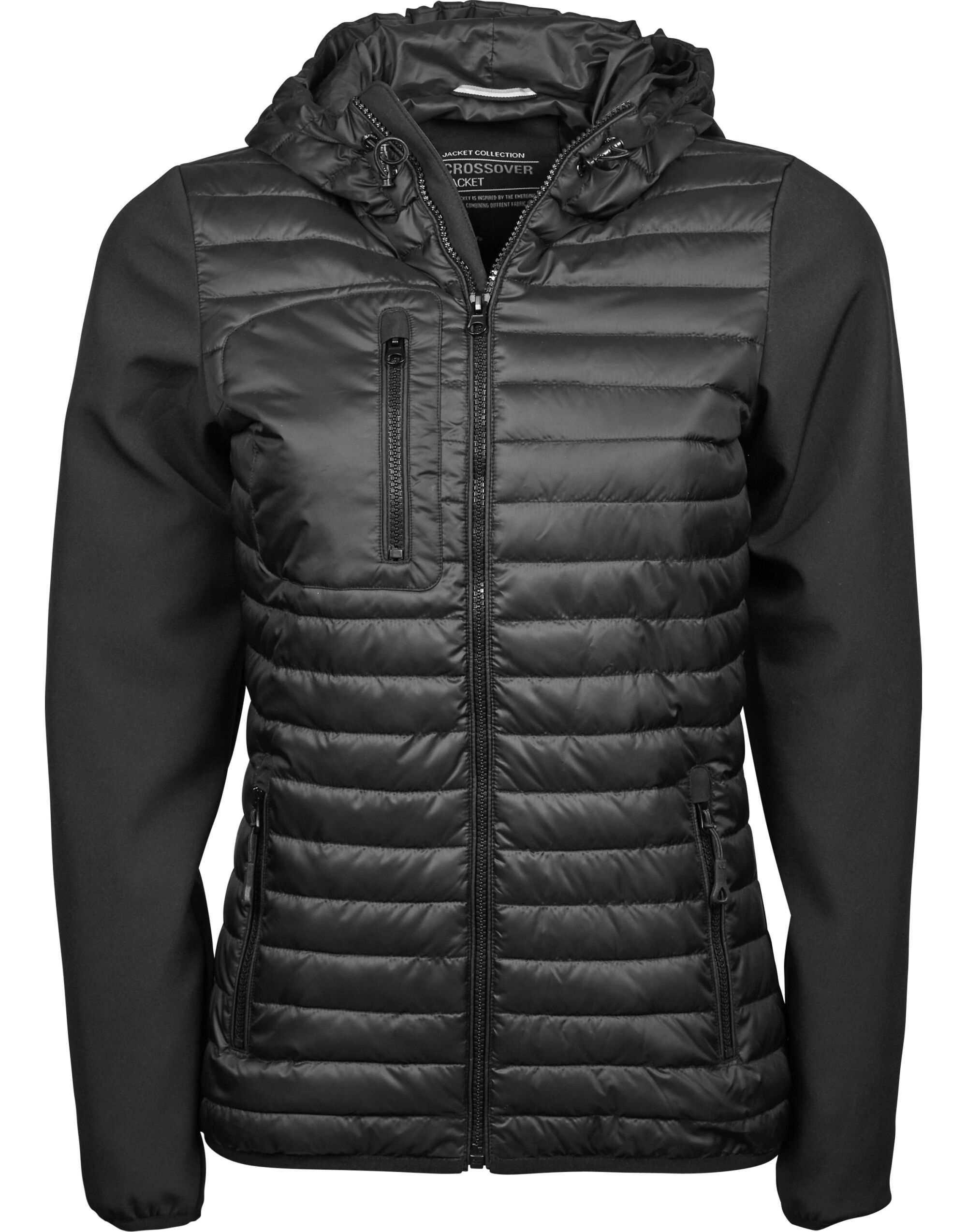 TJ9629 Ladies’ Hooded Crossover Jacket Black