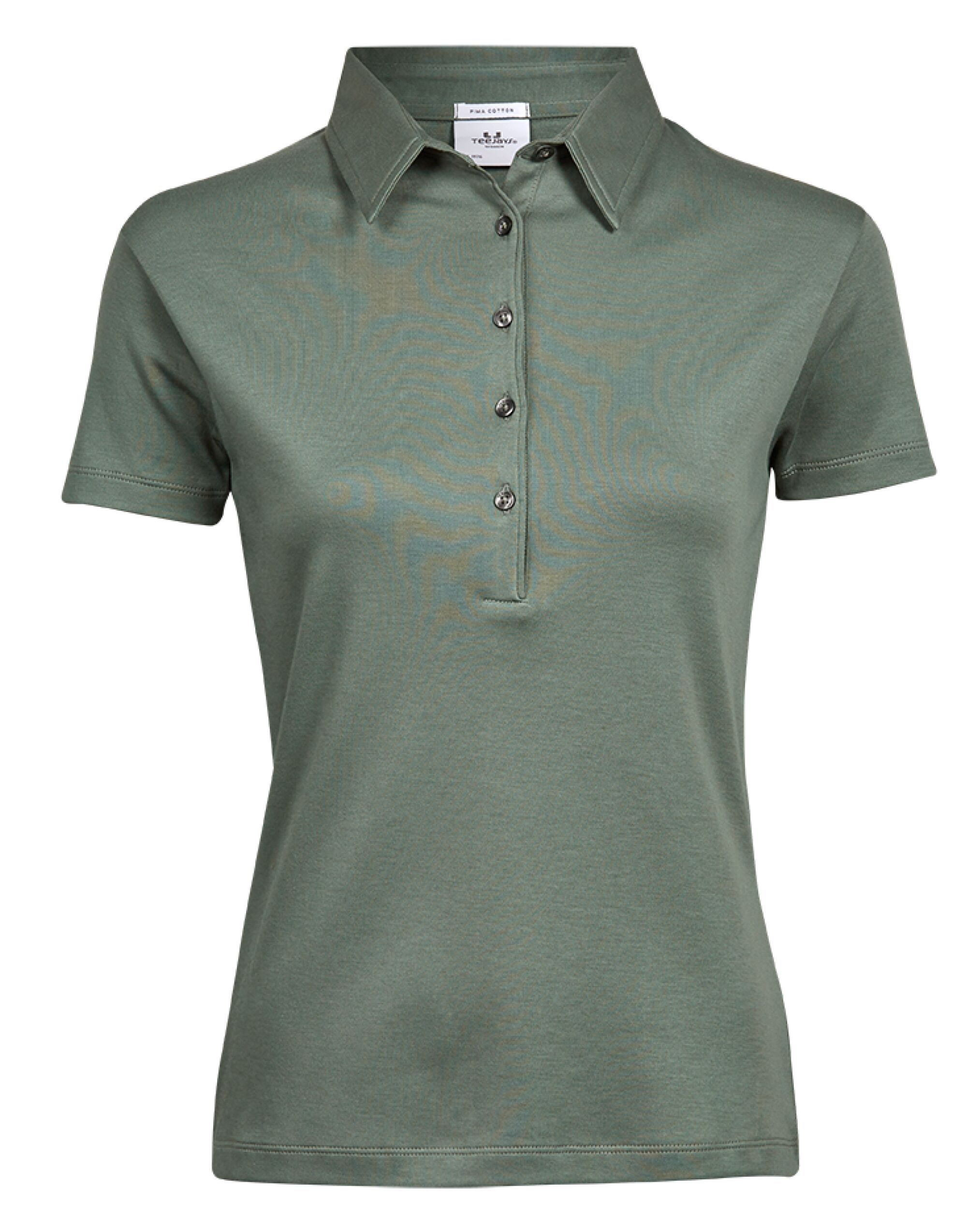 Leaf Green Ladies’ Pima Cotton Polo Leaf Green Ladies’ Pima Cotton Polo