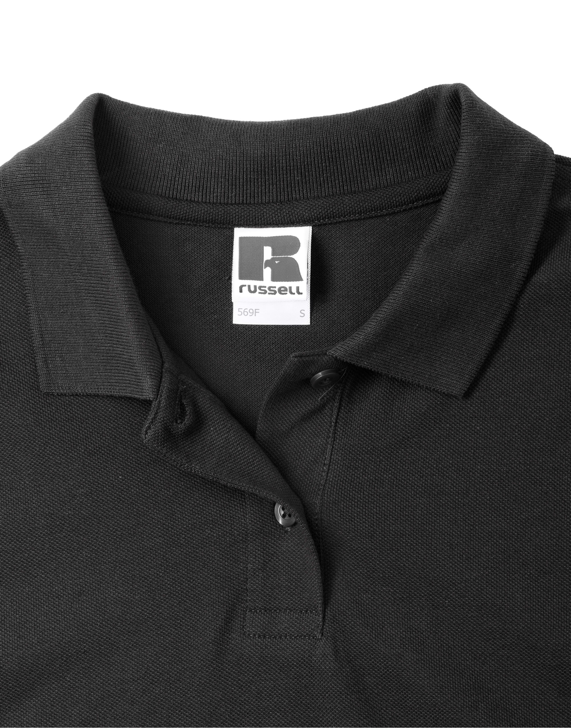 569F Ladies’ Classic Cotton Polo Black
