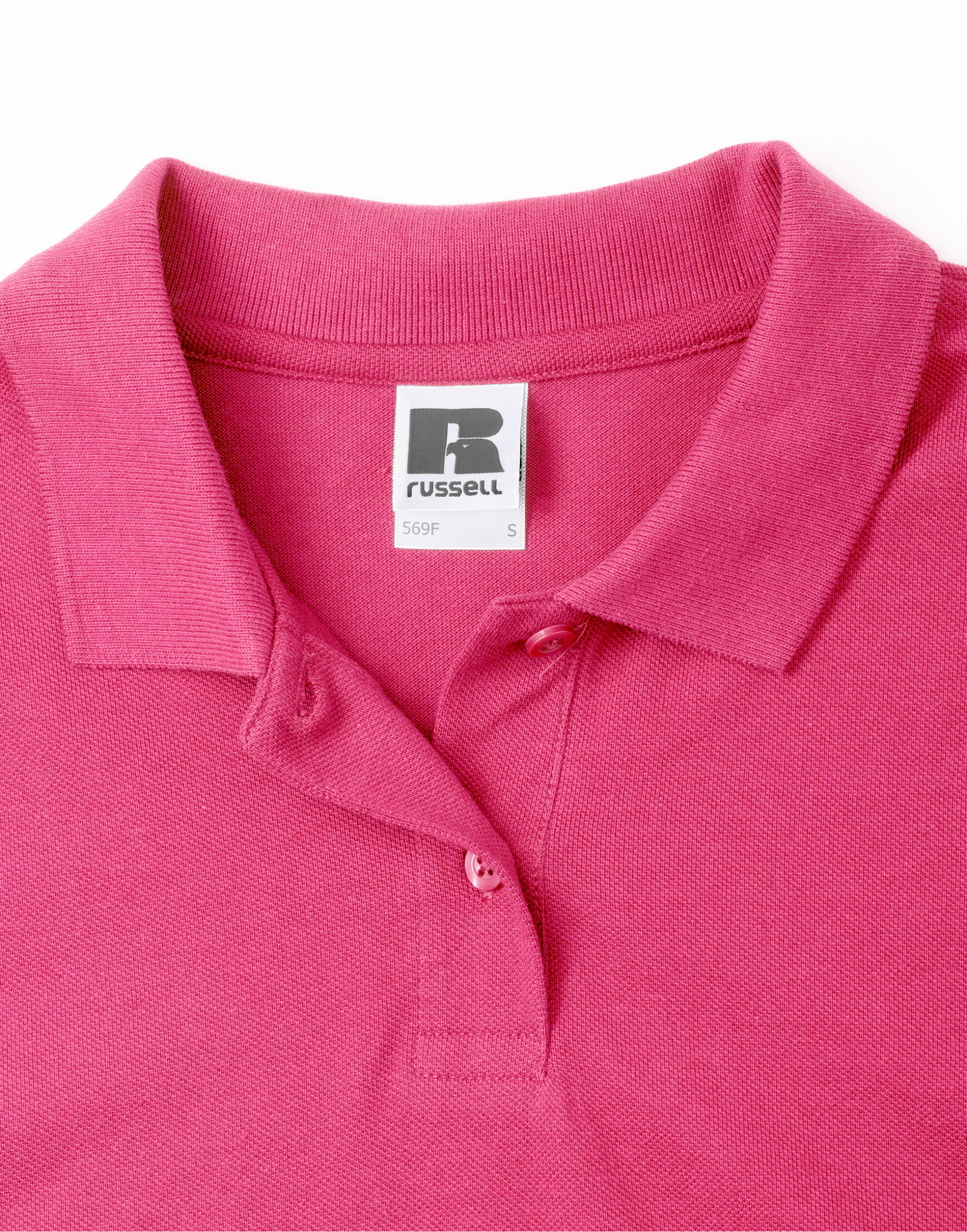 569F Ladies’ Classic Cotton Polo Fuchsia