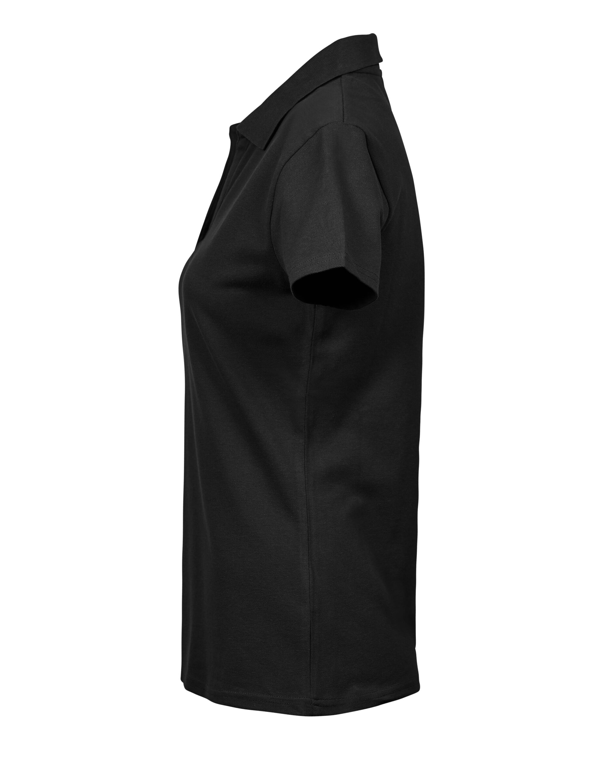 TJ1409 Women’s Luxury Stretch V-Neck Polo Black