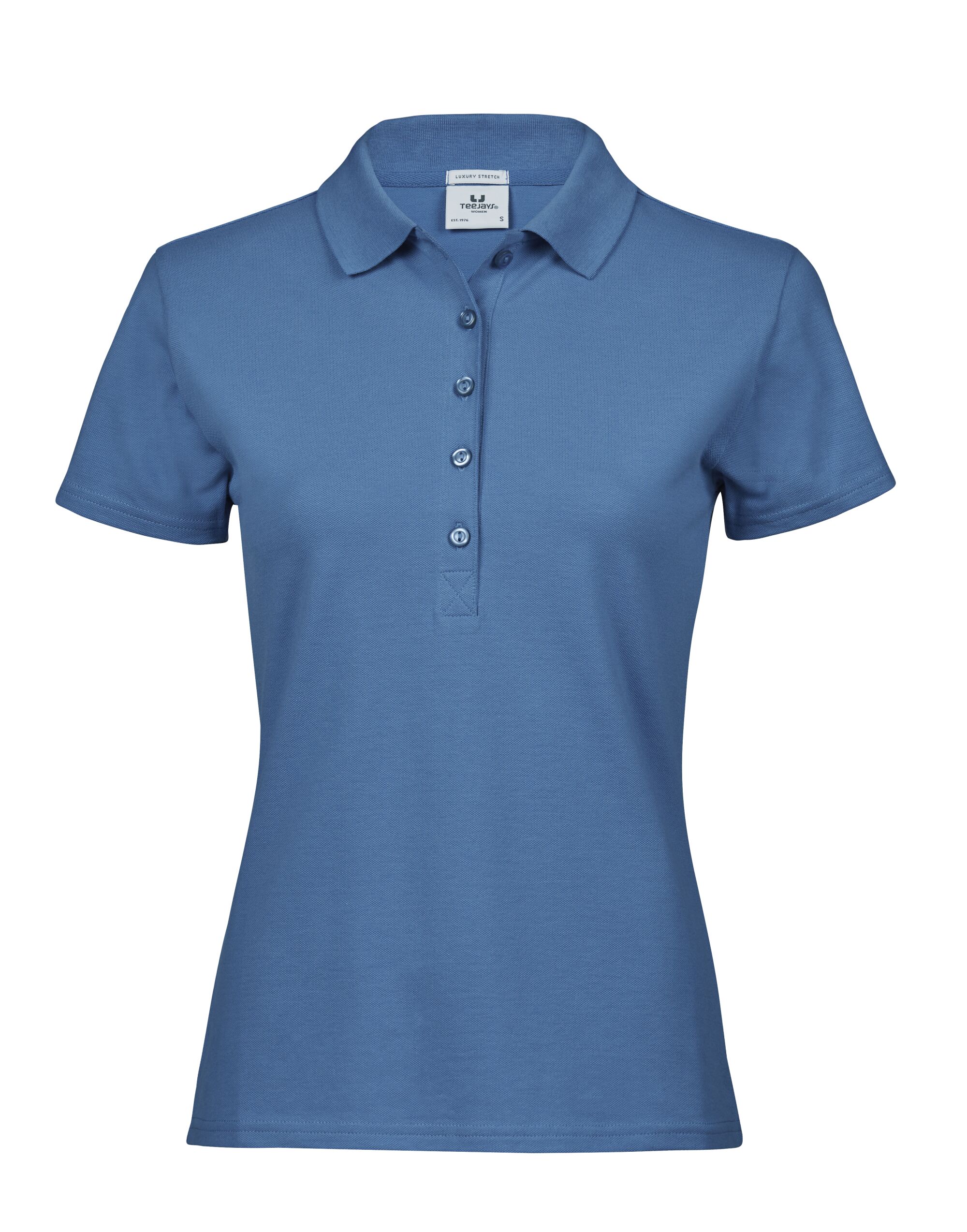 TJ145 Ladies’ Luxury Stretch Polo Ocean Blue TJ145 Ladies’ Luxury Stretch Polo Ocean Blue