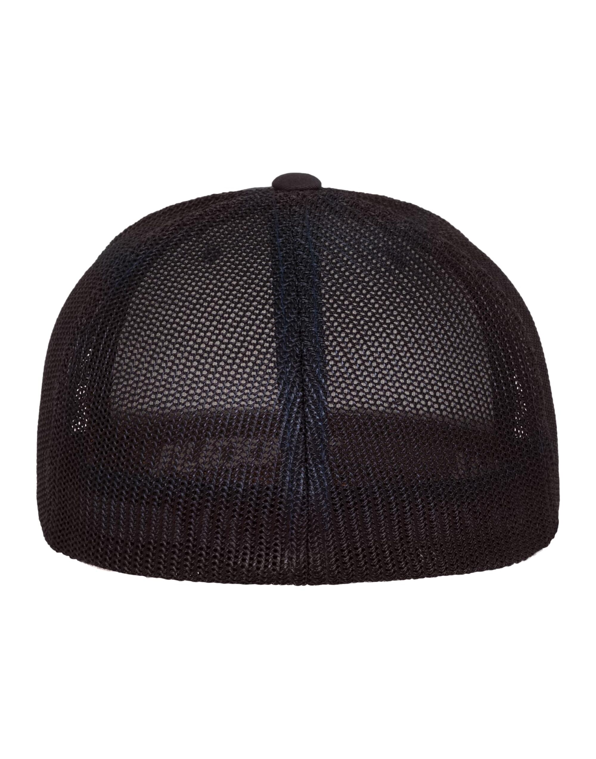 6511 Black Flexfit Mesh Trucker