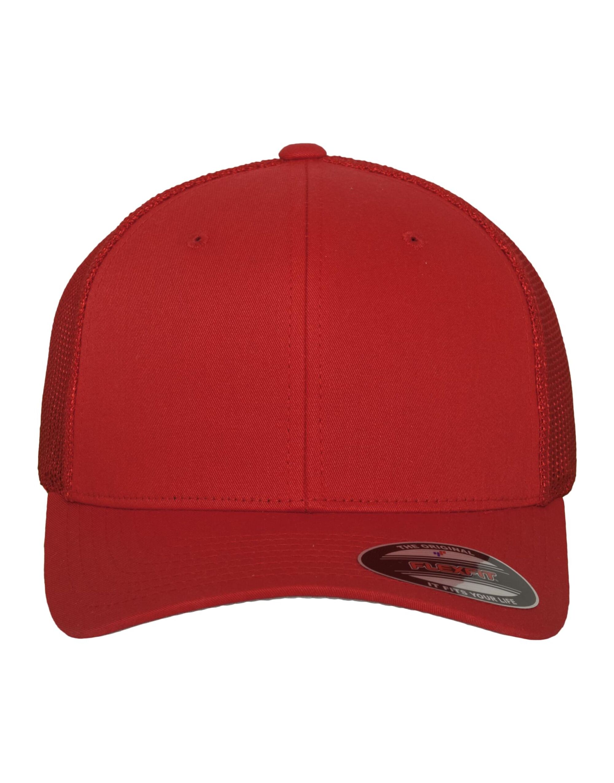 6511 Flexfit Mesh Trucker Red 6511 Flexfit Mesh Trucker Red