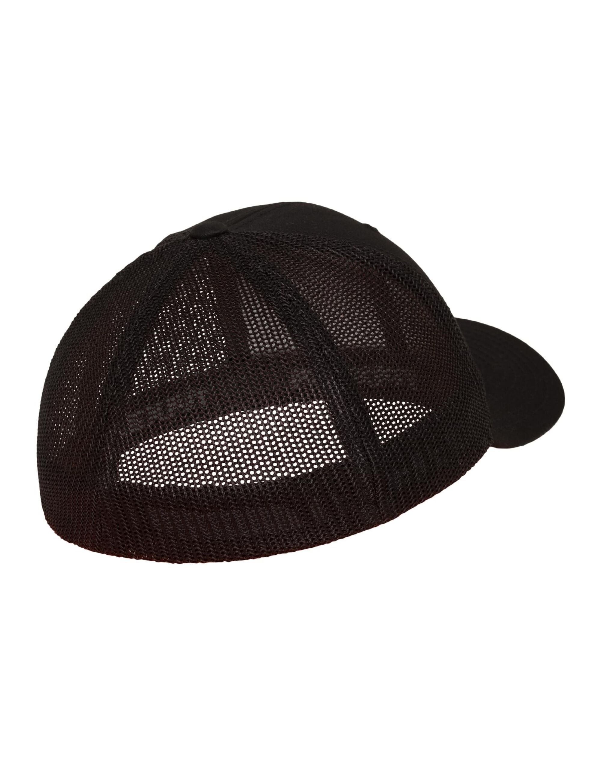 6511 Black Flexfit Mesh Trucker