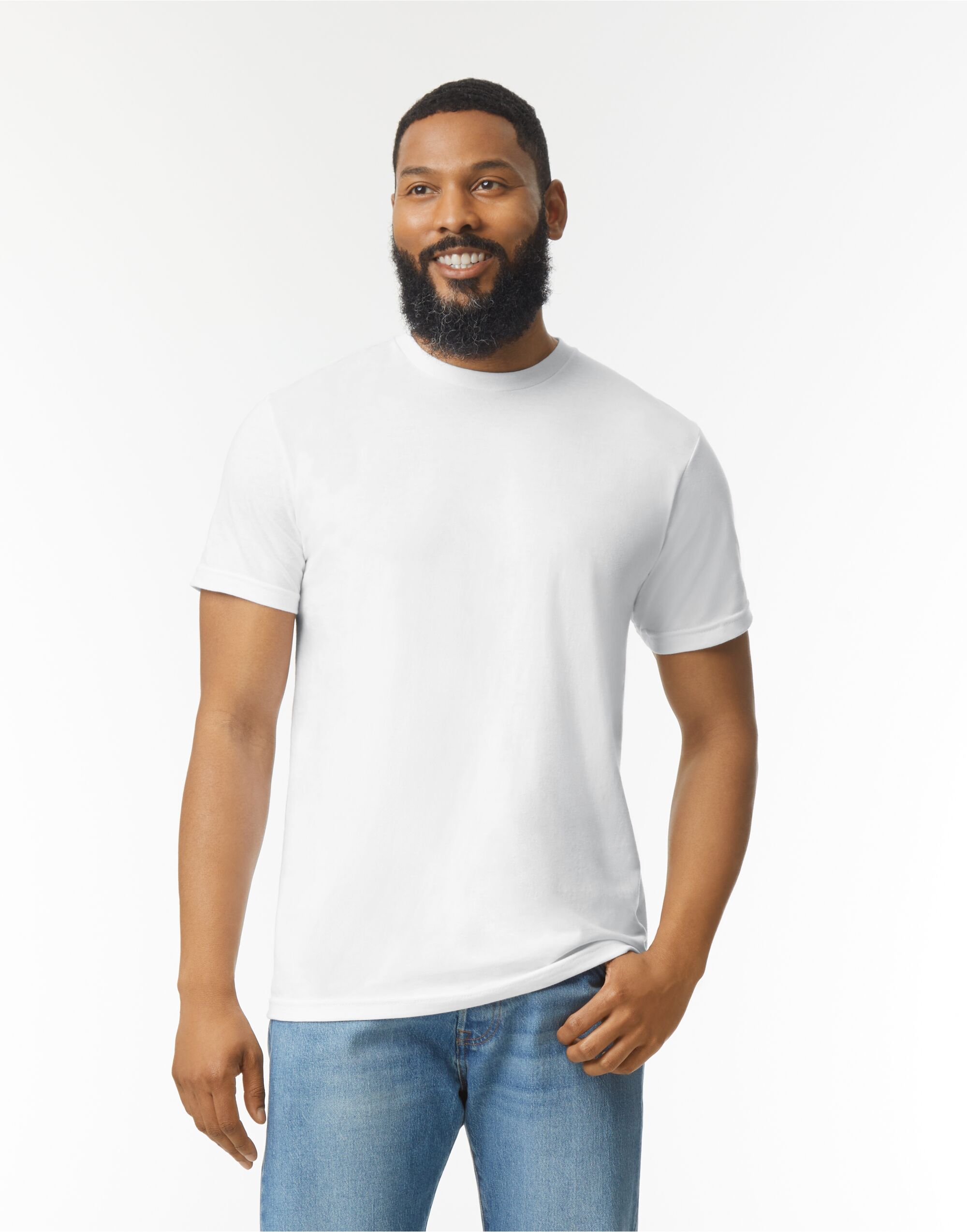 White Softstyle CVC Adult T-Shirt