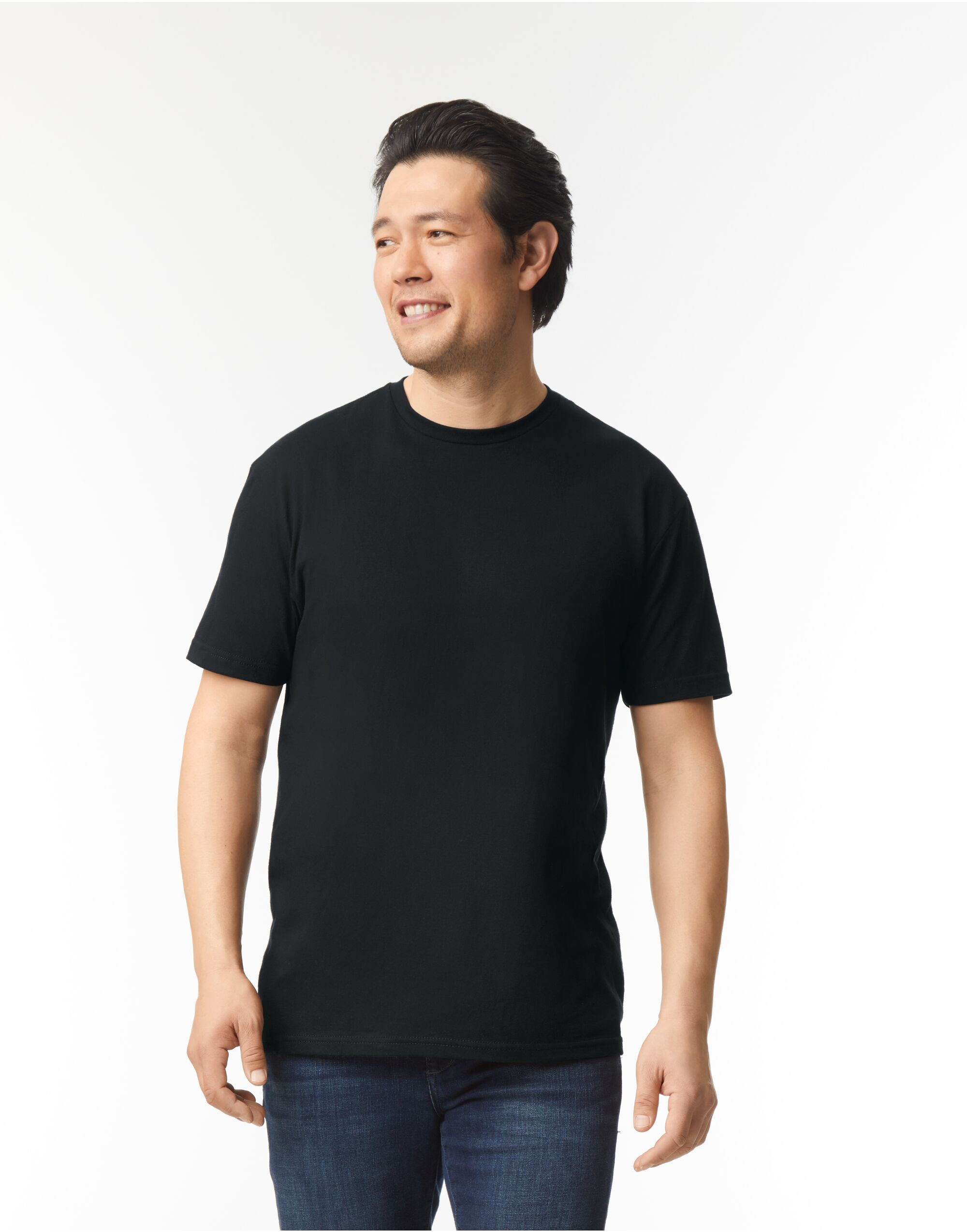 Pitch Black Softstyle CVC Adult T-Shirt