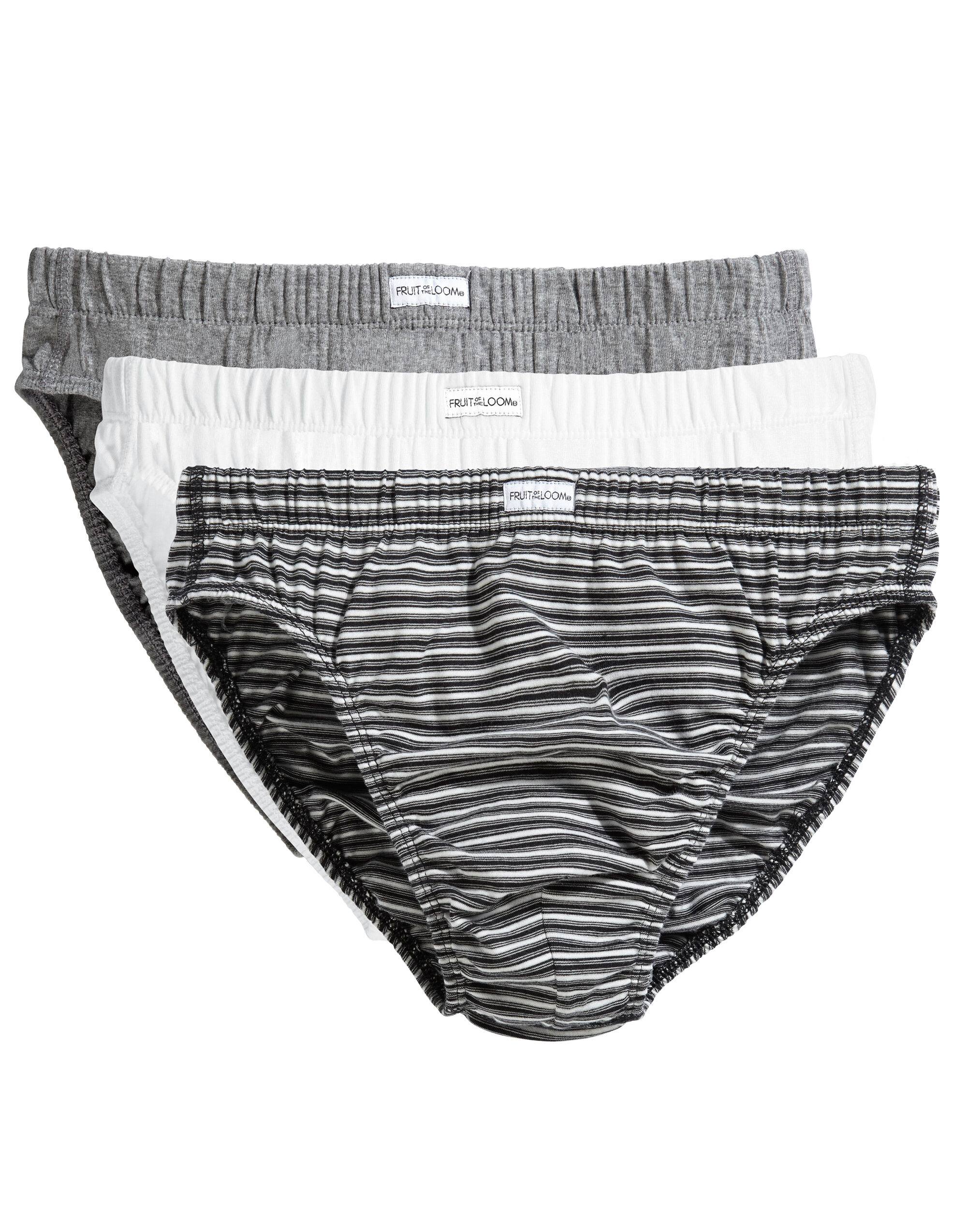 Black/White Stripe Men’s Classic Slip (3 Pack)