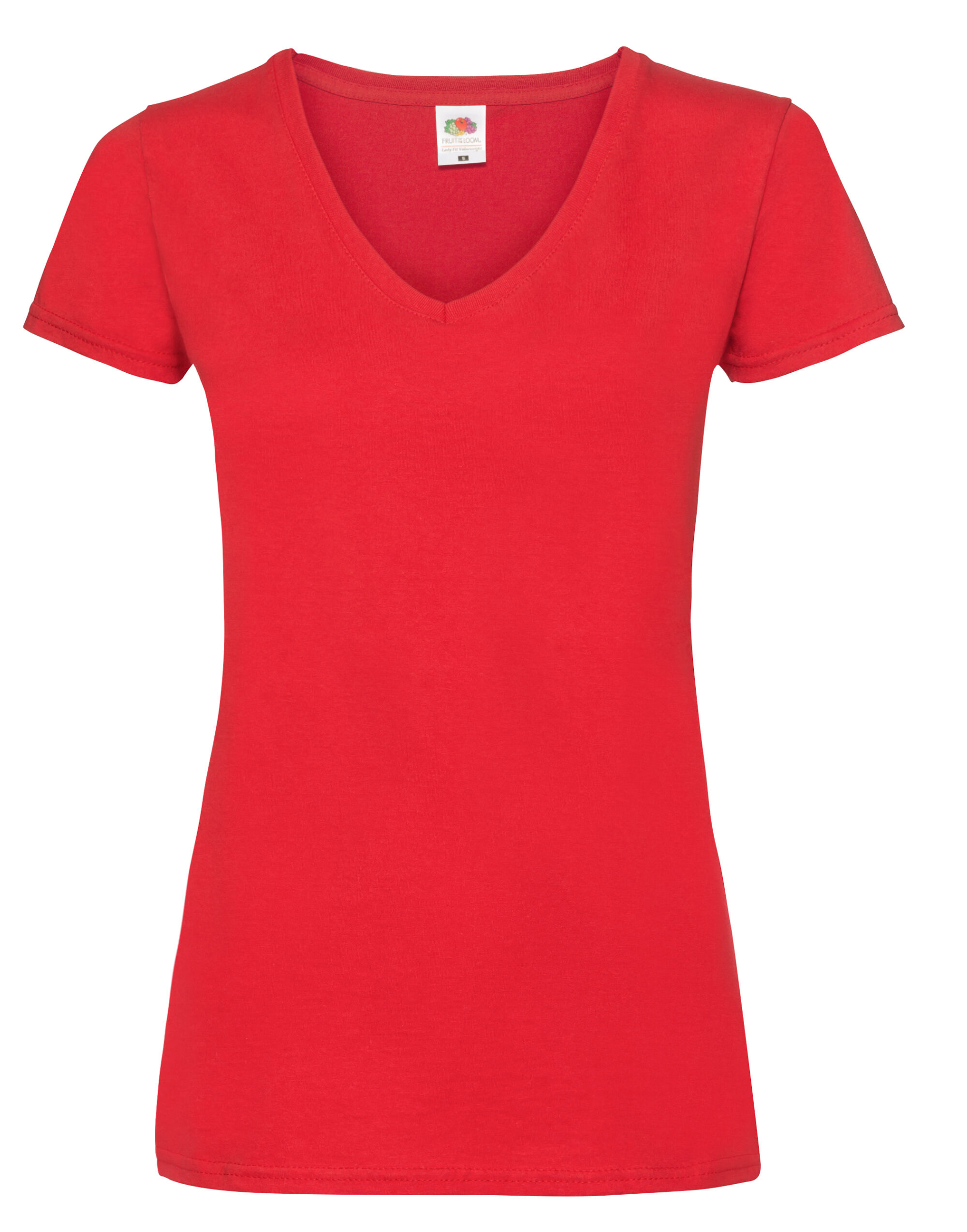 Red Ladies’ Valueweight V-Neck T-Shirt