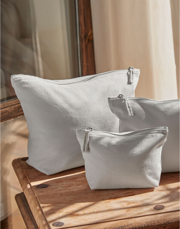 Off White Canvas Accessory Bag