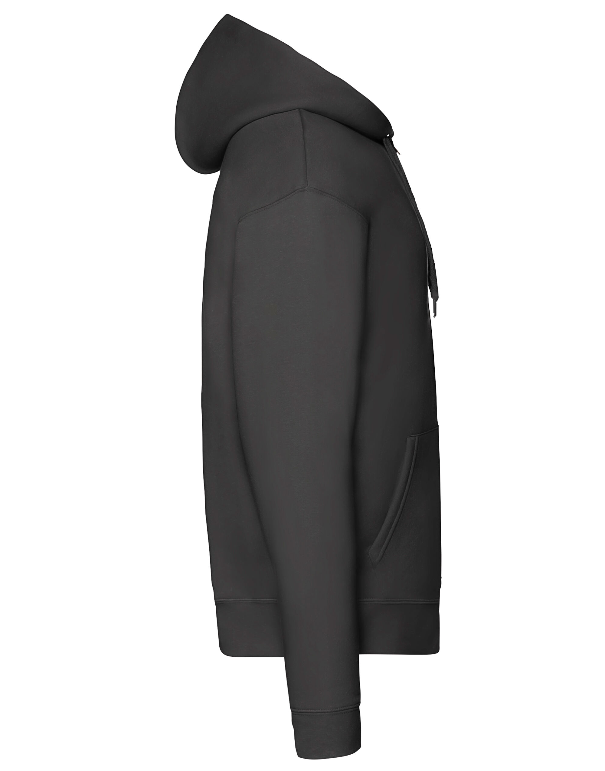 62034 Men’s Premium Hooded Sweat Jacket Black