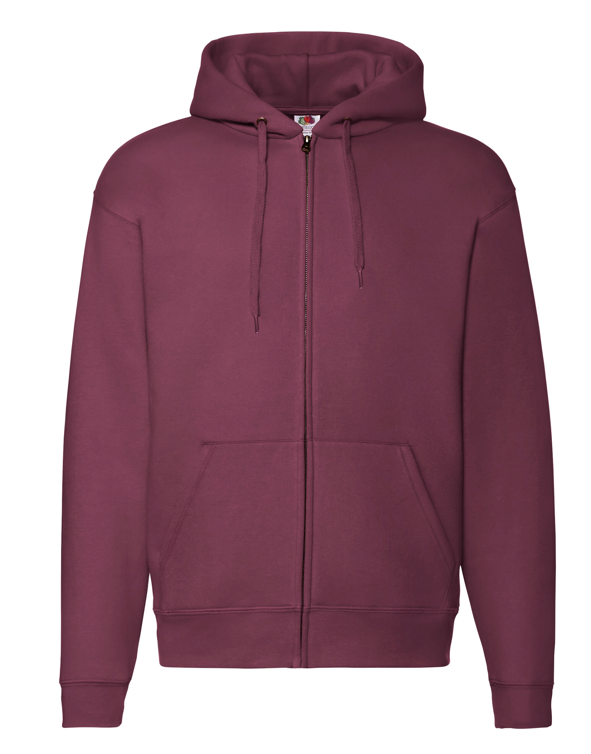 62034 Men’s Premium Hooded Sweat Jacket Burgundy