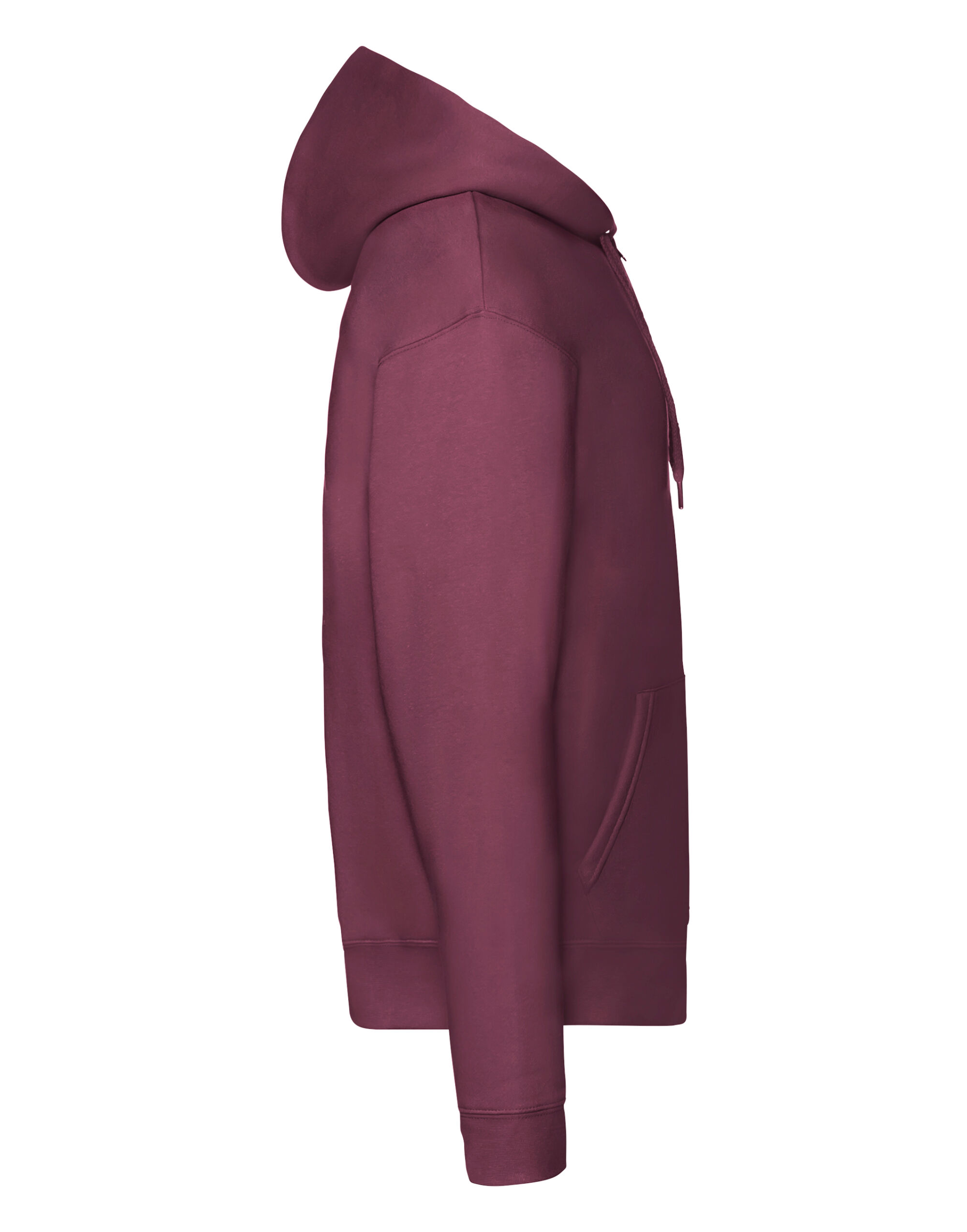 62034 Men’s Premium Hooded Sweat Jacket Burgundy