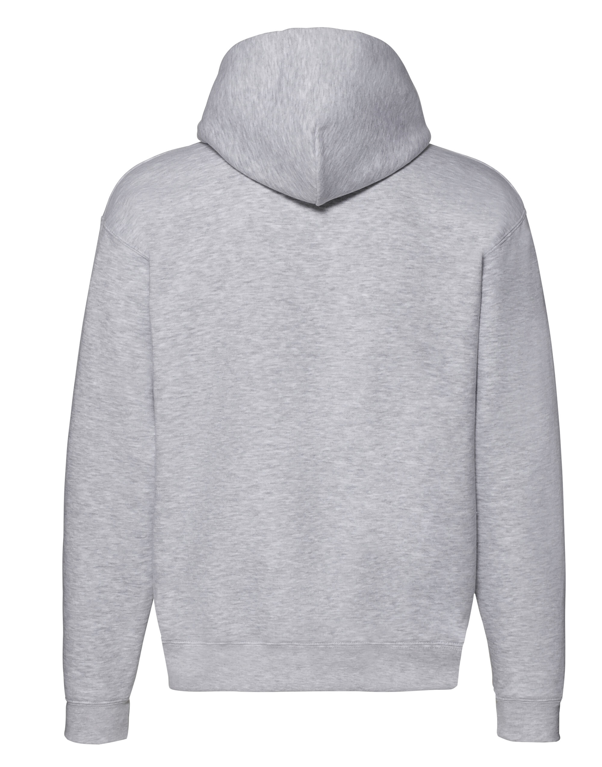 62034 Men’s Premium Hooded Sweat Jacket Heather Grey