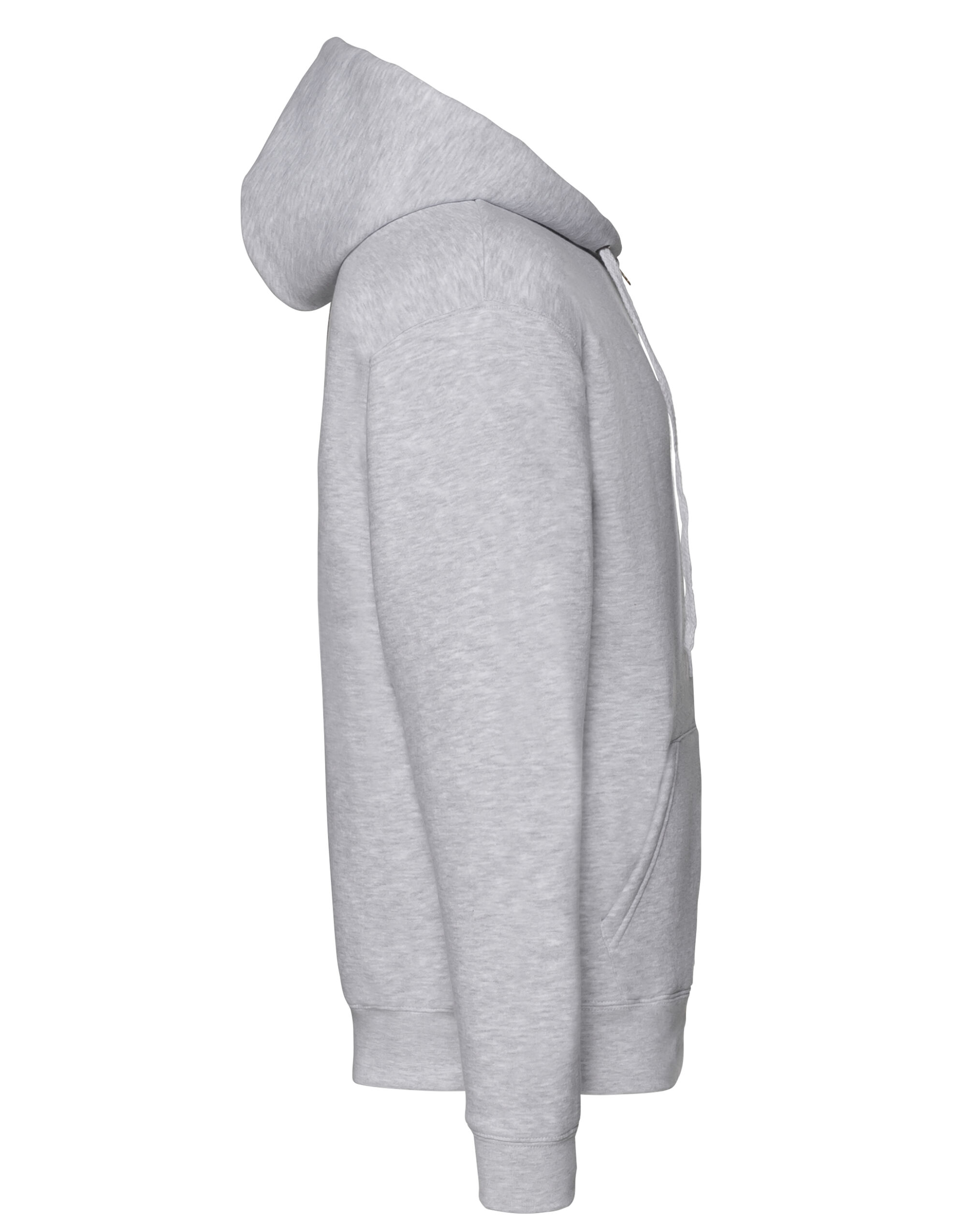 62034 Men’s Premium Hooded Sweat Jacket Heather Grey