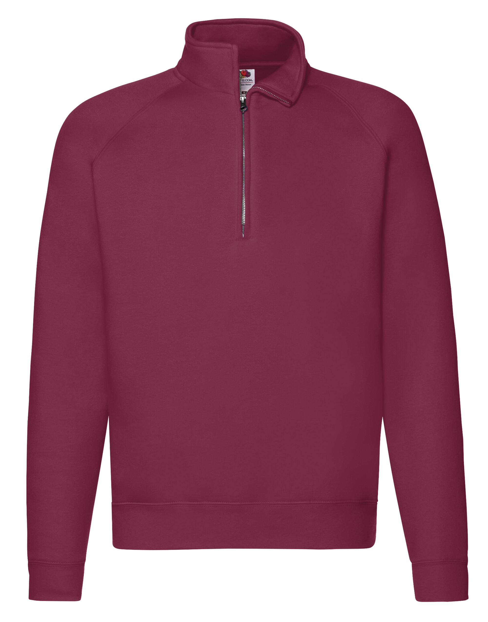 Burgundy Men’s Premium Zip Neck Sweat Burgundy Men’s Premium Zip Neck Sweat