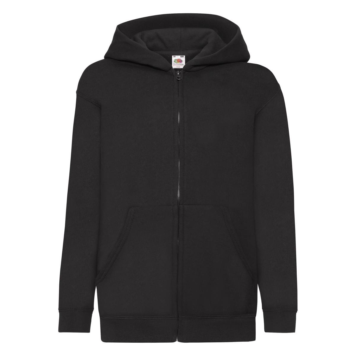 62045 Black Kid’s Classic Hooded Sweat Jacket
