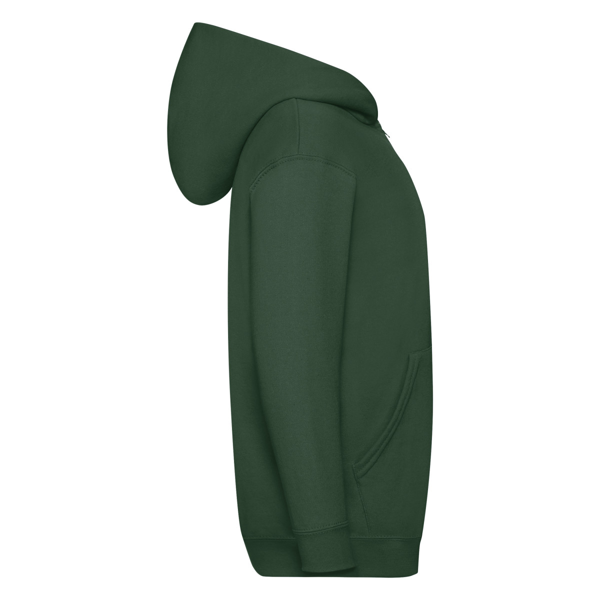62045 Kid’s Classic Hooded Sweat Jacket Bottle Green