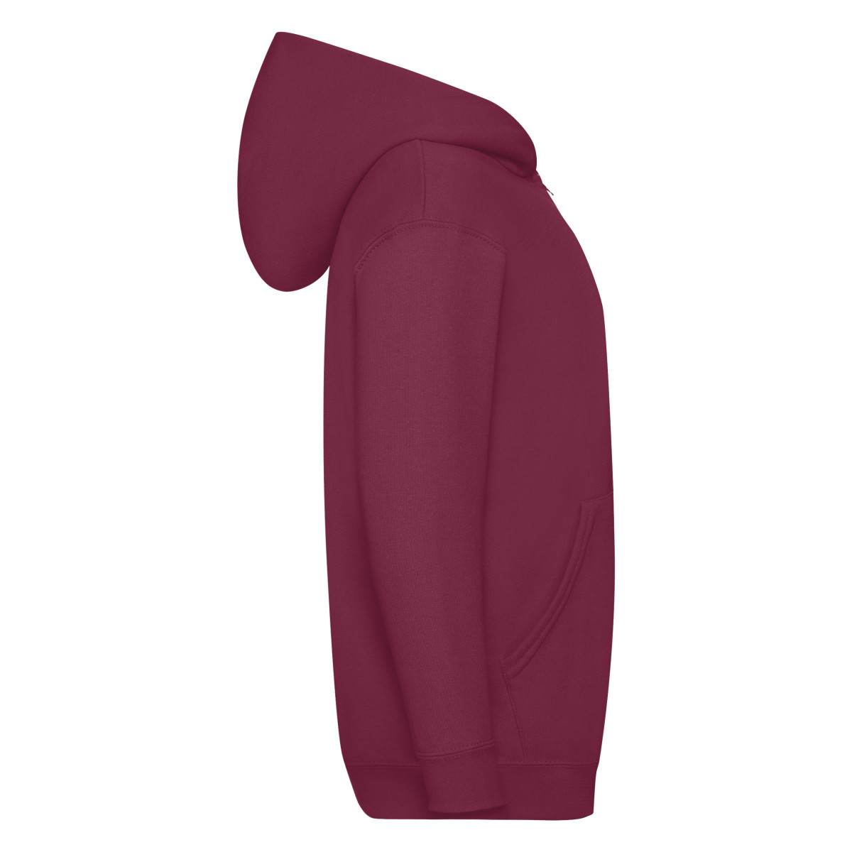 62045 Burgundy Kid’s Classic Hooded Sweat Jacket