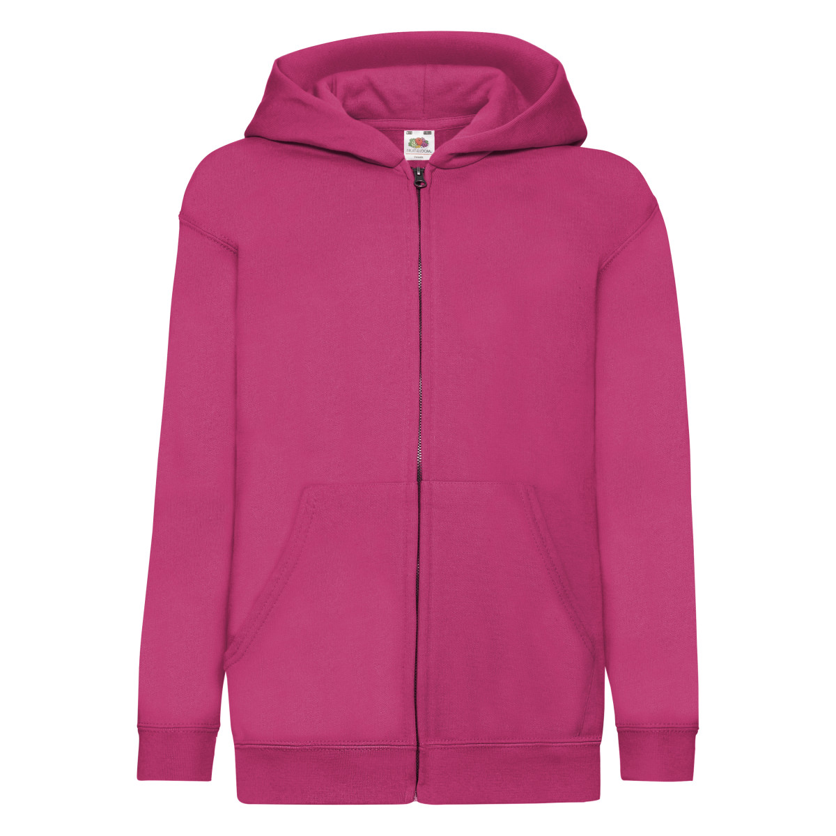 62045 Kid’s Classic Hooded Sweat Jacket Fuchsia