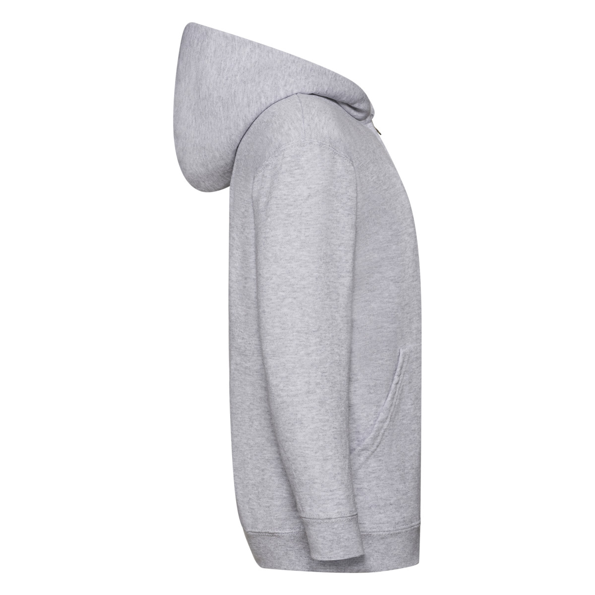 62045 Kid’s Classic Hooded Sweat Jacket Heather Grey