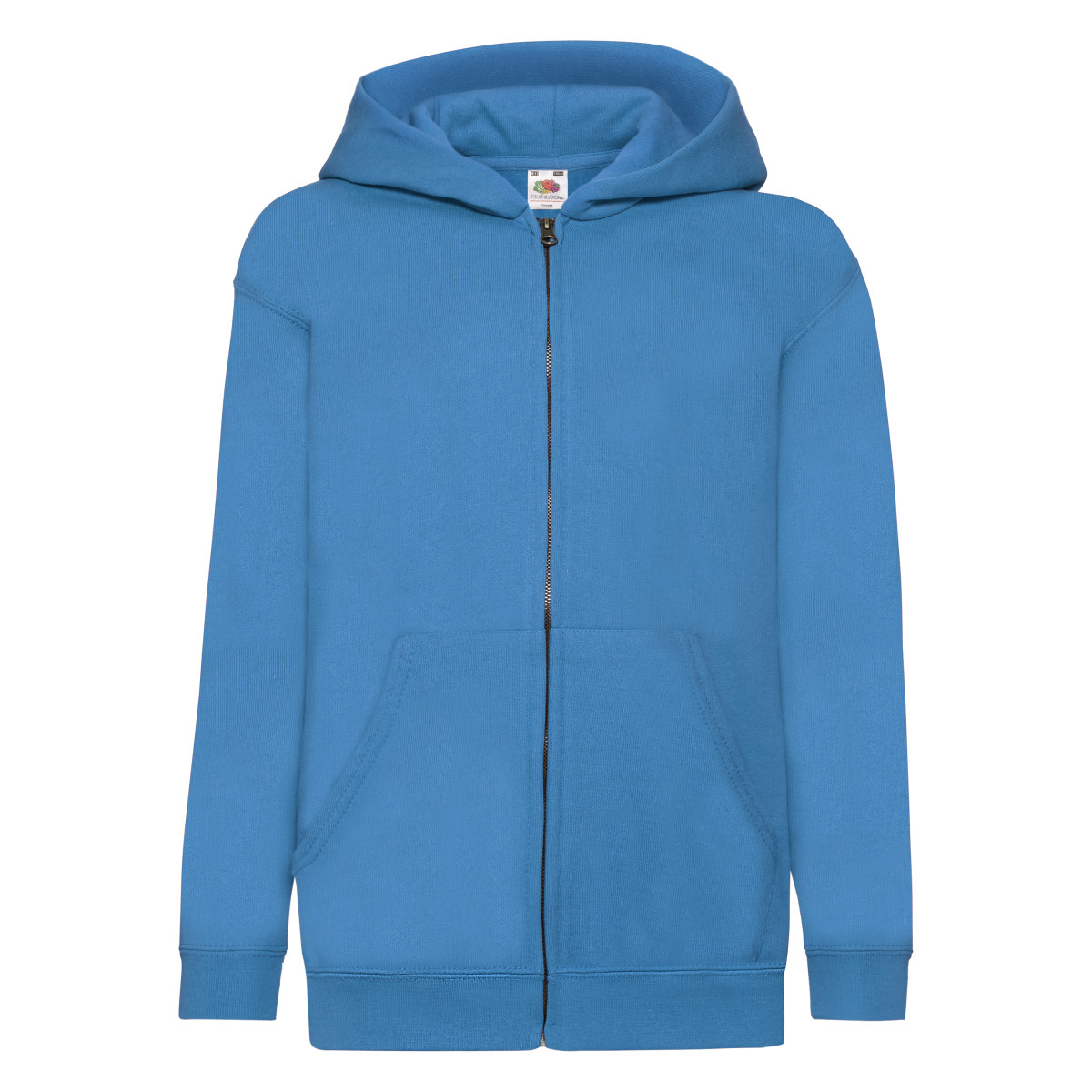 62045 Azure Blue Kid’s Classic Hooded Sweat Jacket