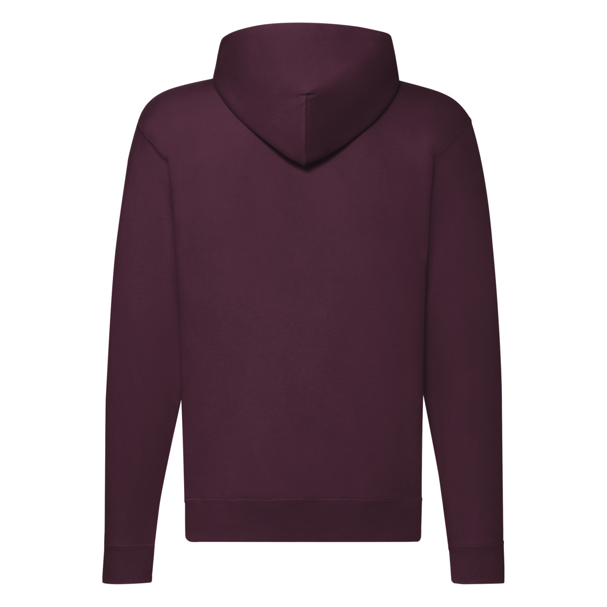 62062 Men’s Classic Hooded Sweat Jacket Burgundy