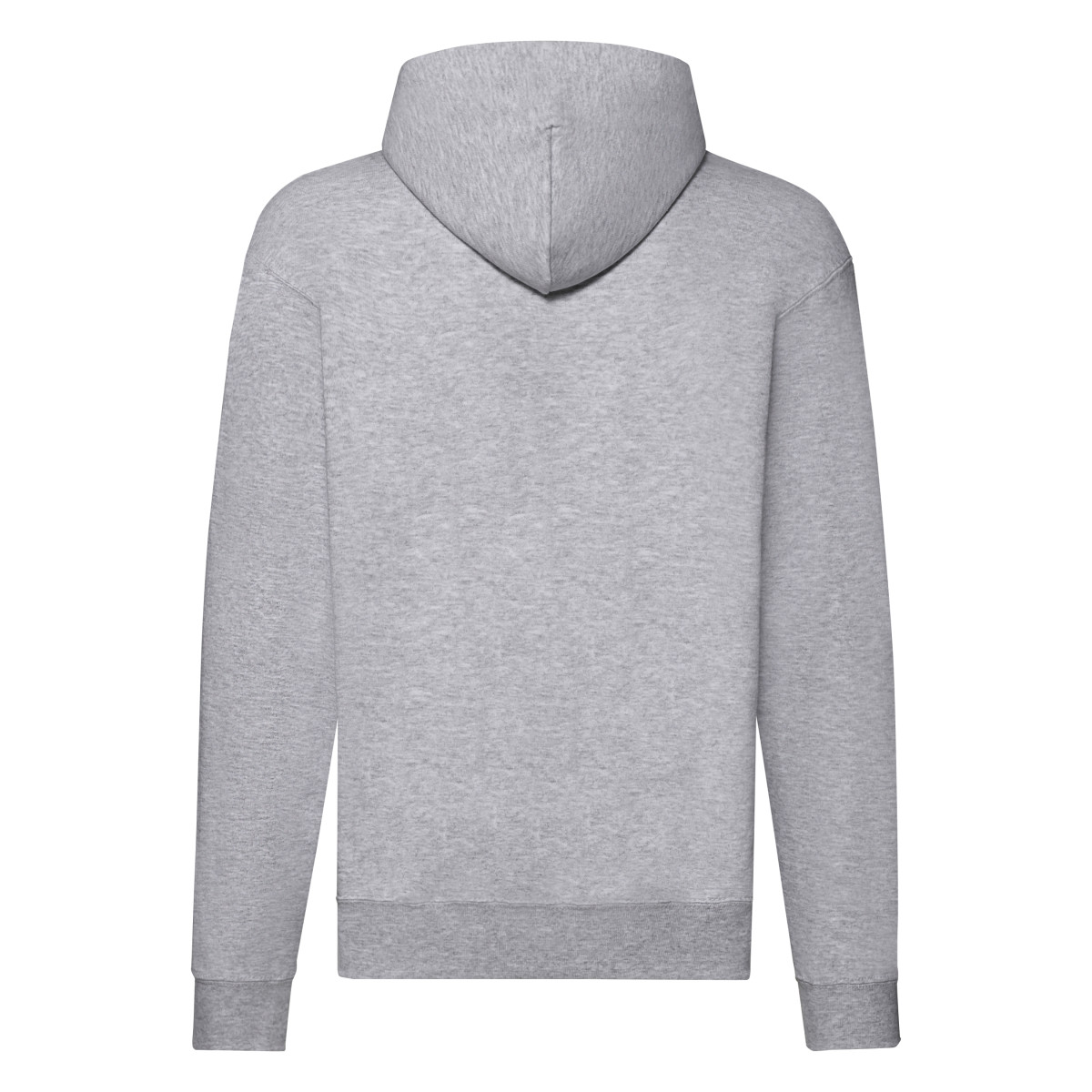62062 Men’s Classic Hooded Sweat Jacket Heather Grey