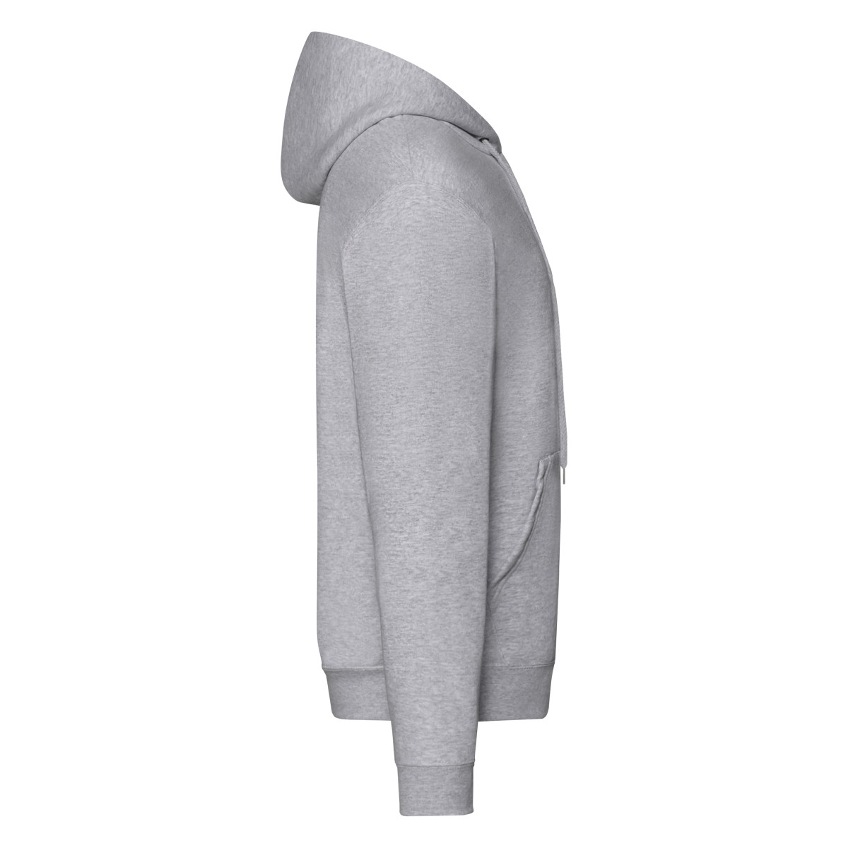 62062 Men’s Classic Hooded Sweat Jacket Heather Grey