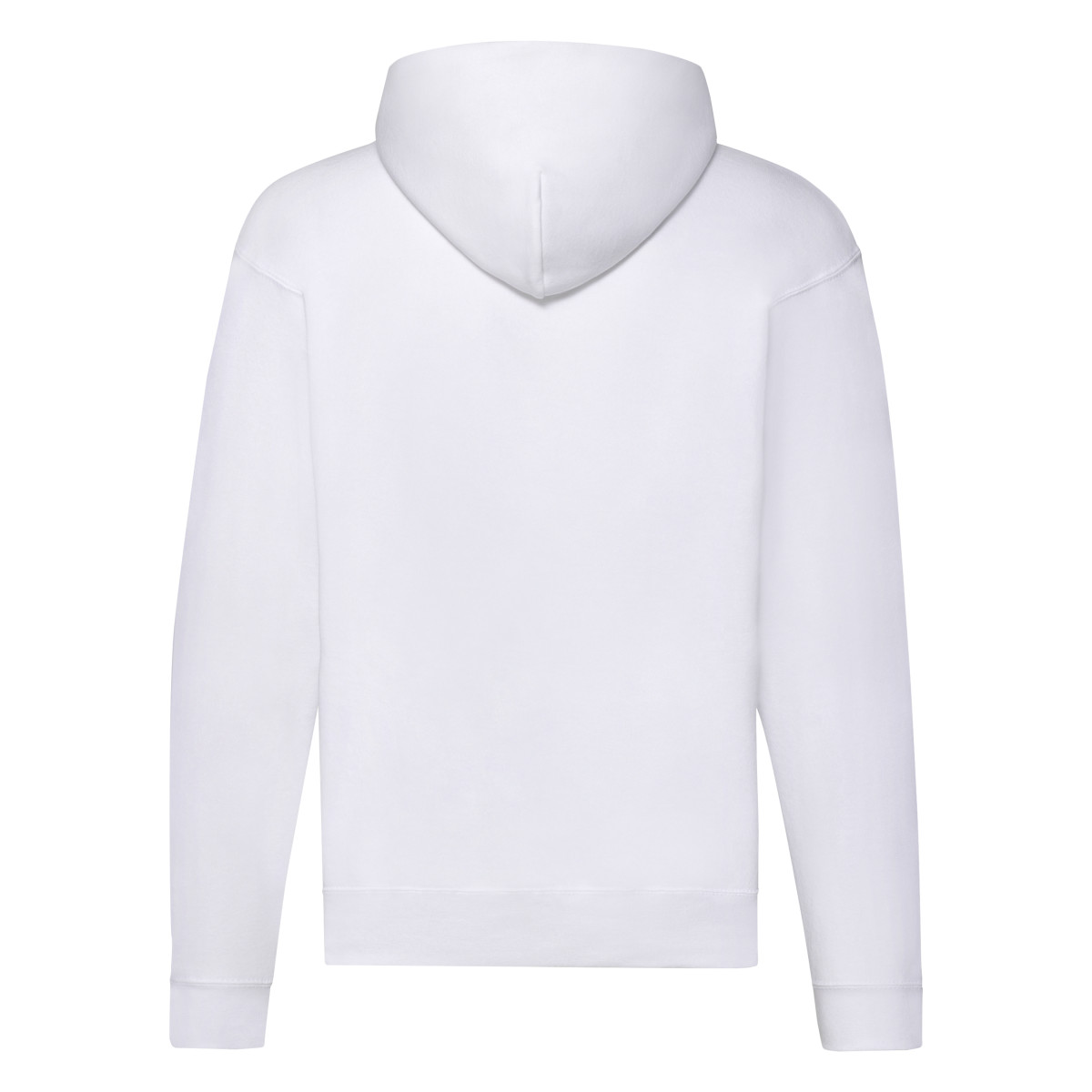 62062 Men’s Classic Hooded Sweat Jacket White