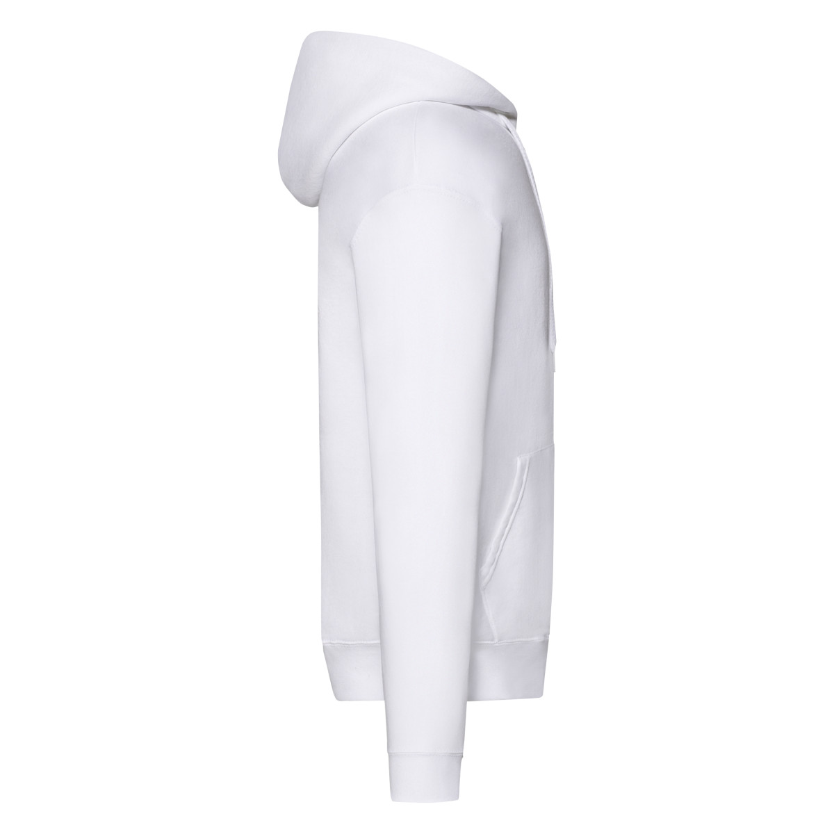 62062 Men’s Classic Hooded Sweat Jacket White