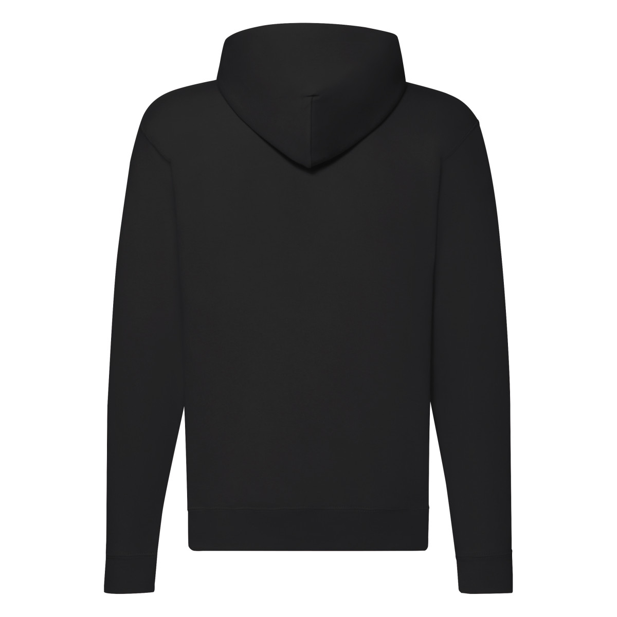 62062 Men’s Classic Hooded Sweat Jacket Black
