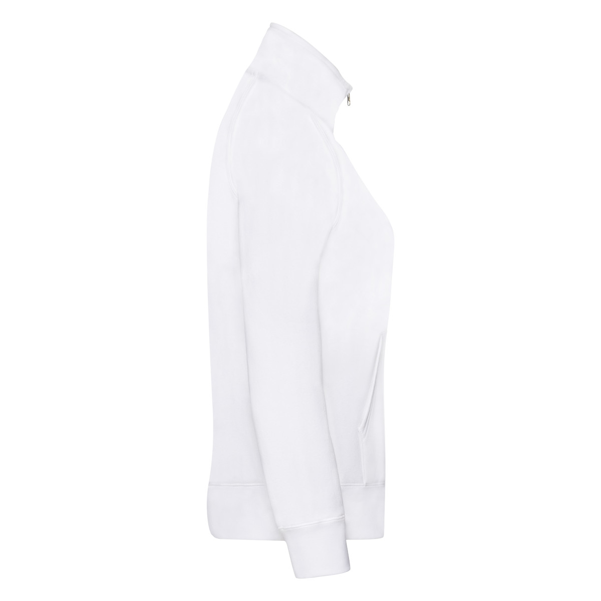 62116 White Ladies’ Premium Sweat Jacket