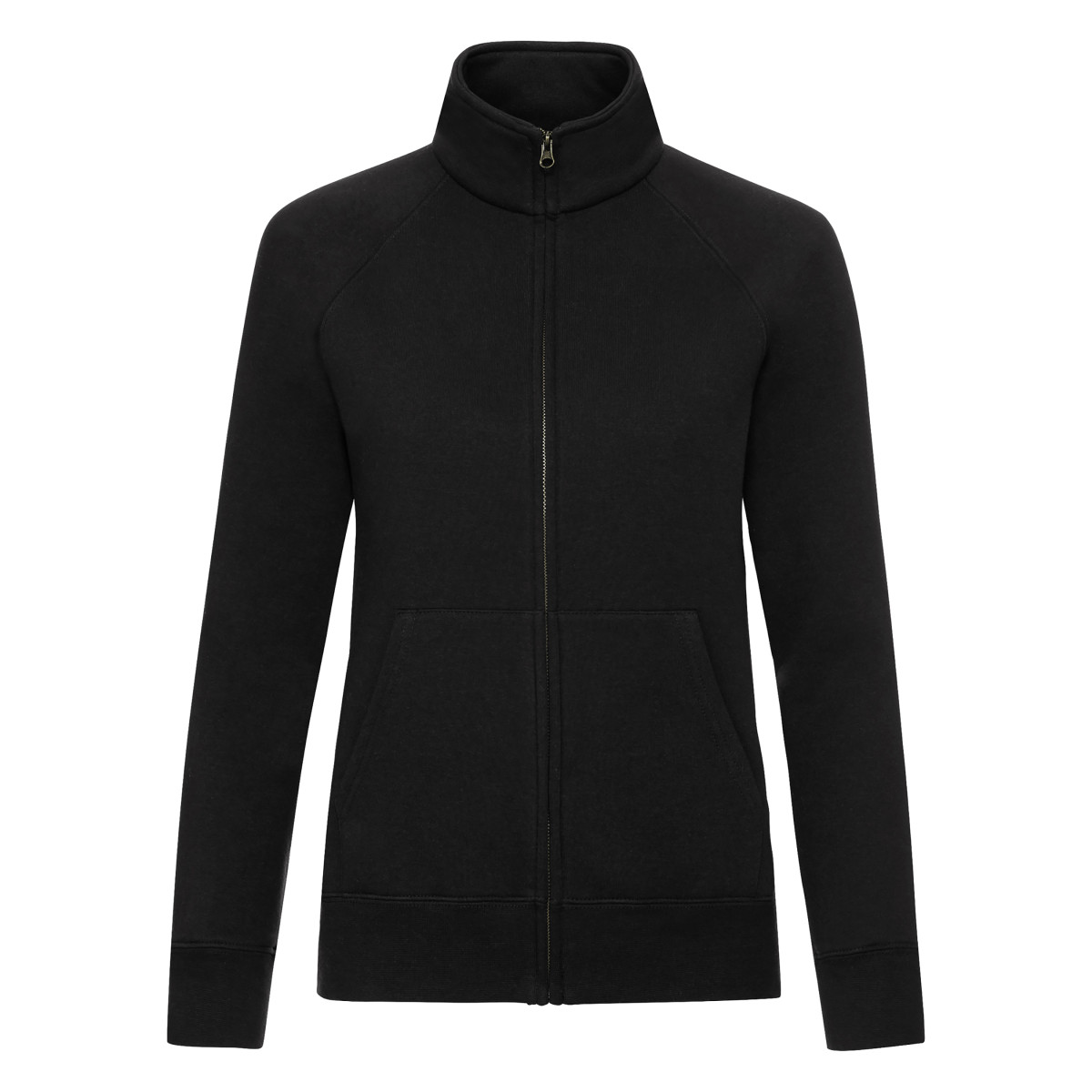 62116 Ladies’ Premium Sweat Jacket Black