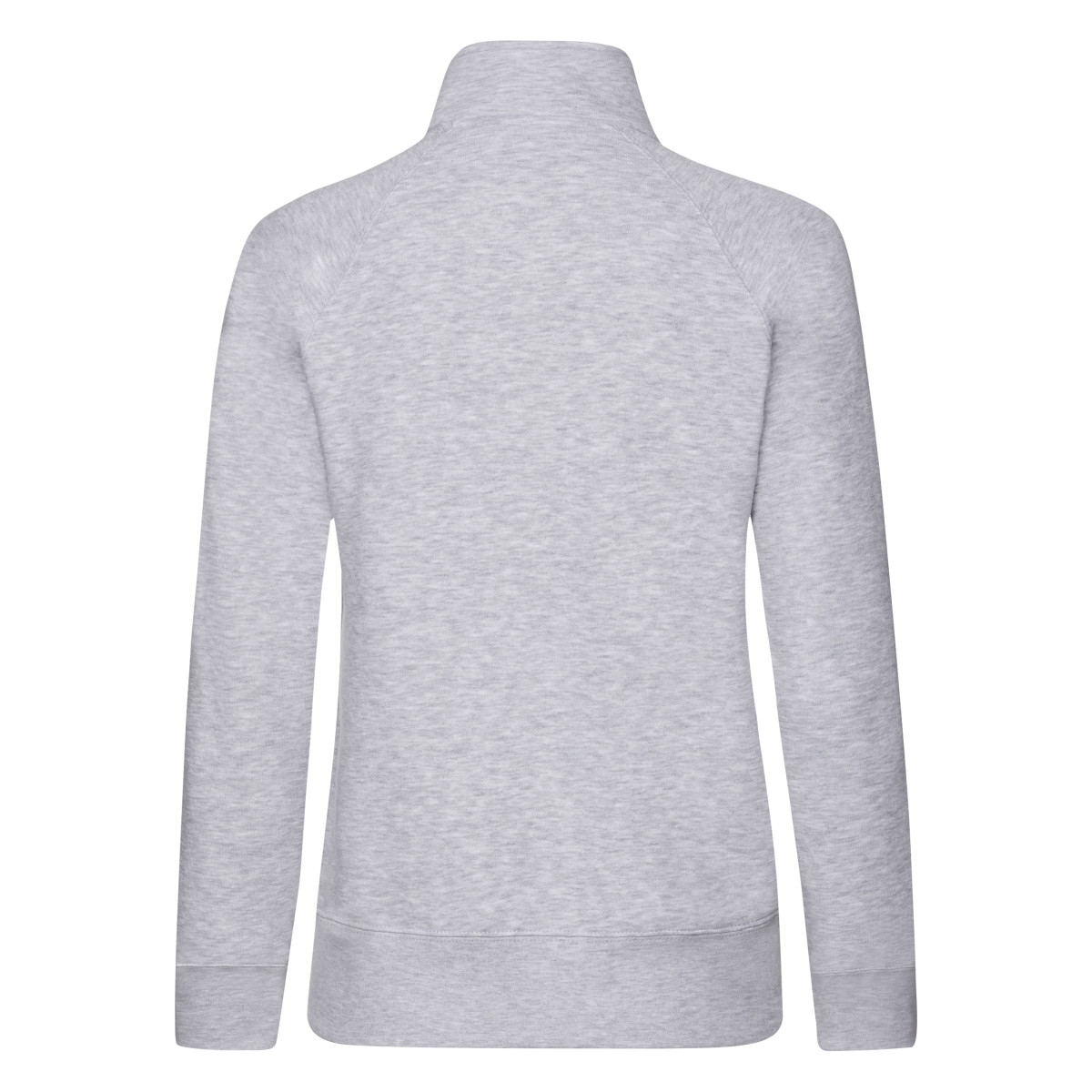62116 Ladies’ Premium Sweat Jacket Heather Grey