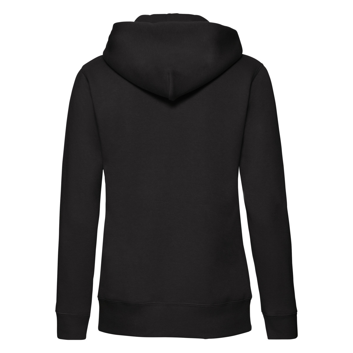62118 Black Ladies’ Premium Hooded Sweat Jacket