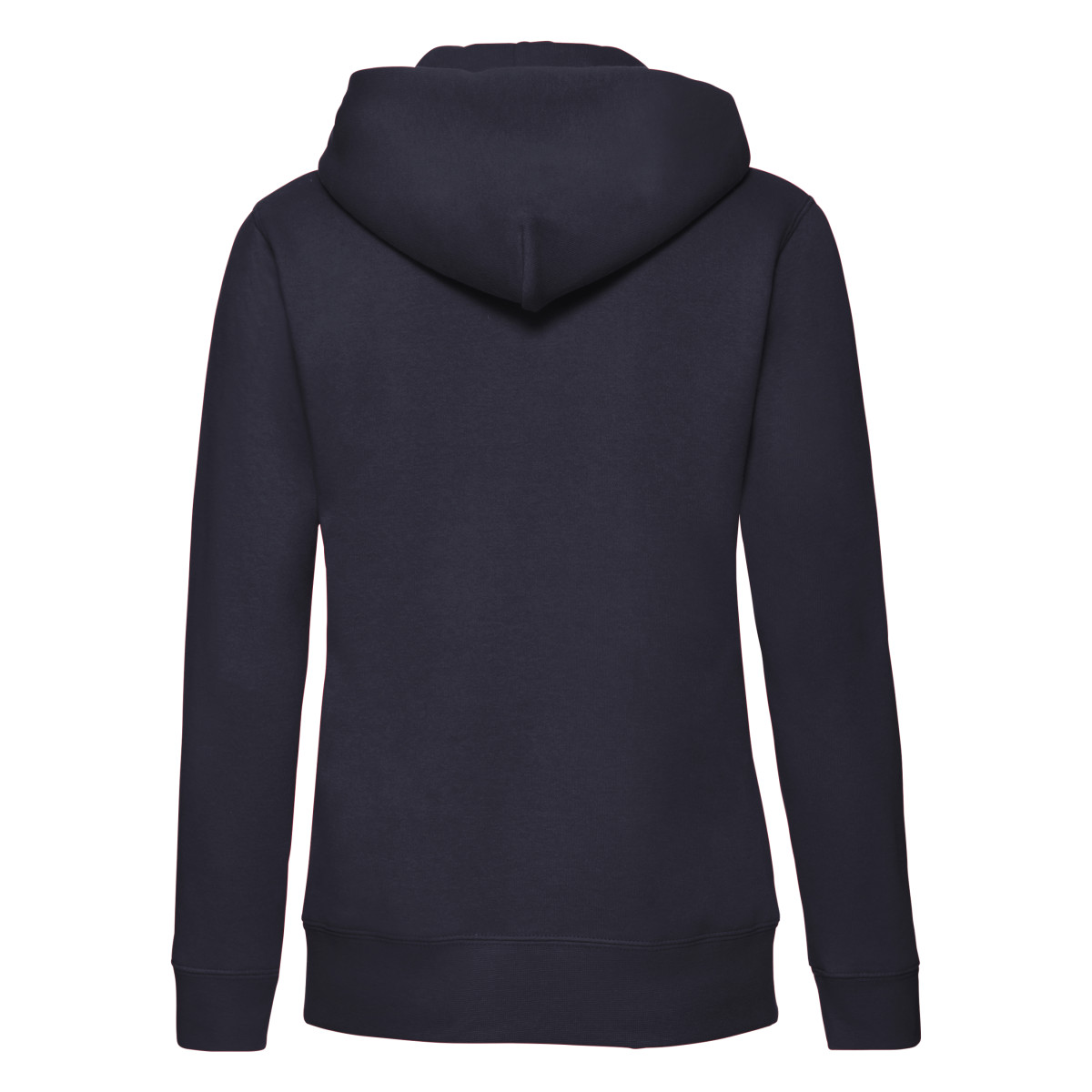 62118 Deep Navy Ladies’ Premium Hooded Sweat Jacket