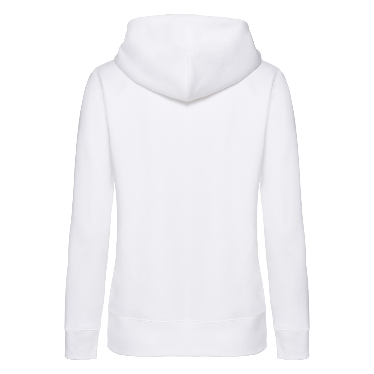 62118 White Ladies’ Premium Hooded Sweat Jacket