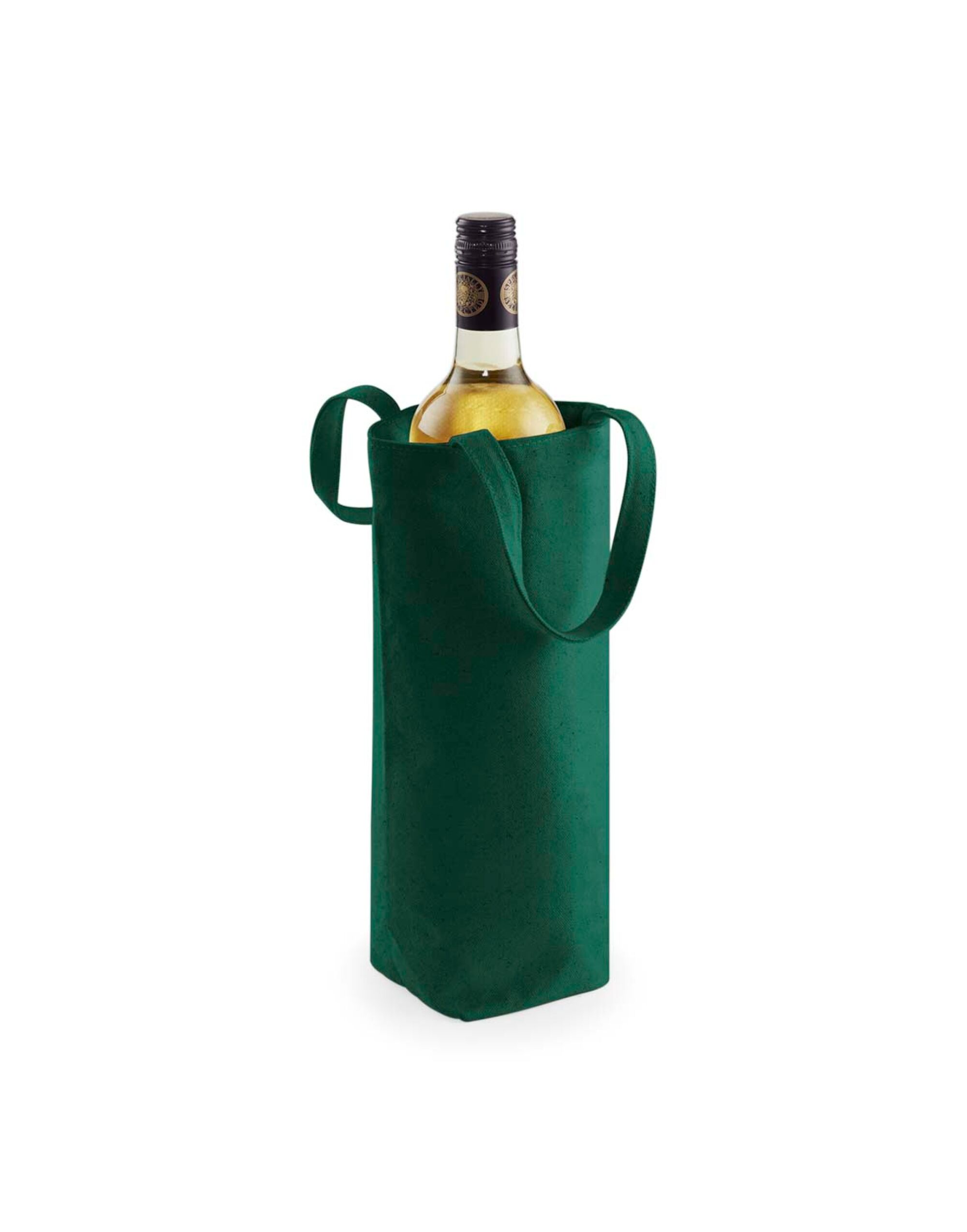 W620 Fairtrade Cotton Bottle Bag Bottle Green W620 Fairtrade Cotton Bottle Bag Bottle Green