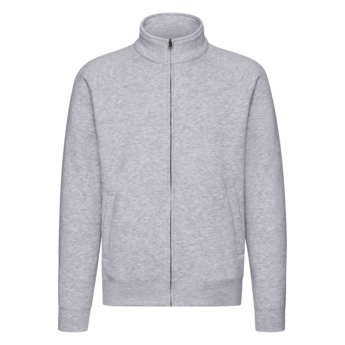 62228 Men’s Premium Sweat Jacket Heather Grey