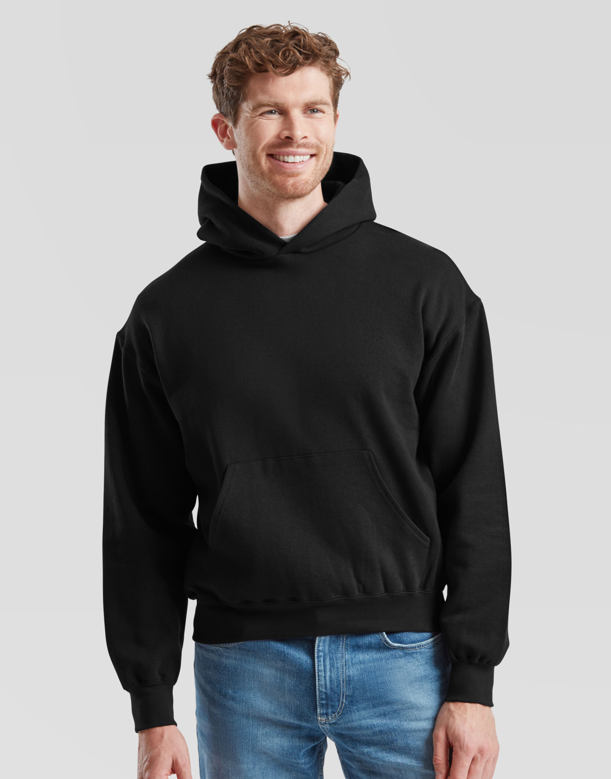 62278 Black Supercotton Hooded Sweat
