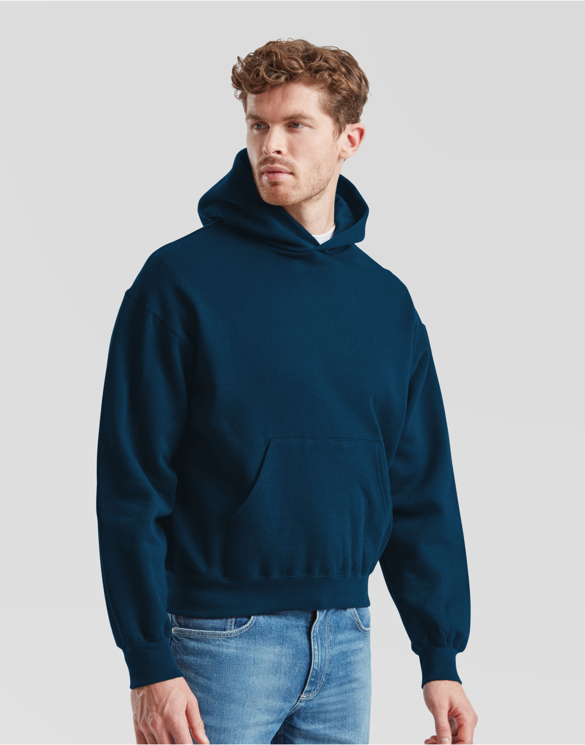 62278 Supercotton Hooded Sweat Mountain Blue