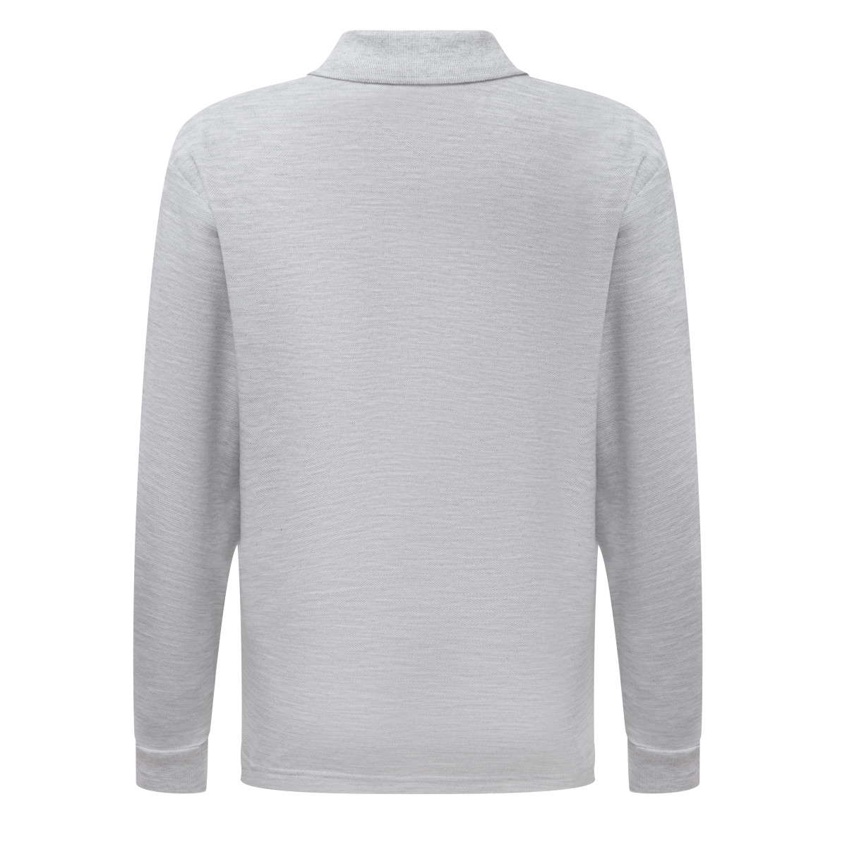 63201 Kid’s 65/35 L/Sleeve Polo Heather Grey