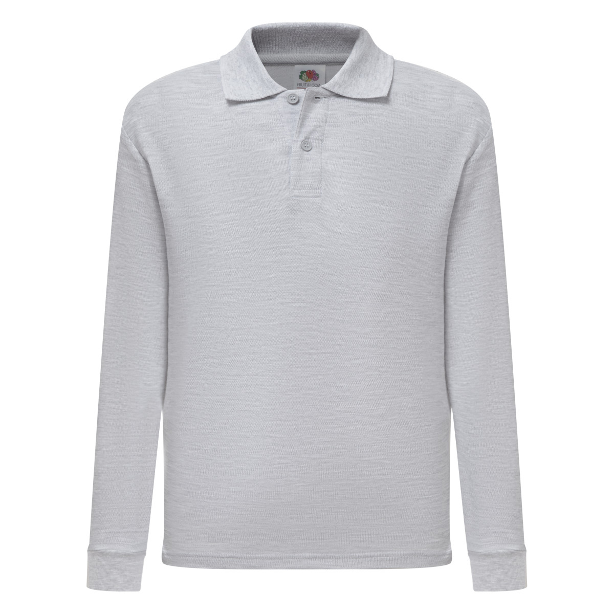 63201 Kid’s 65/35 L/Sleeve Polo Heather Grey 63201 Kid’s 65/35 L/Sleeve Polo Heather Grey